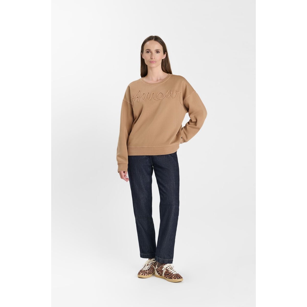 Sweat-Shirt LACET camel, LE TEMPS DES CERISES