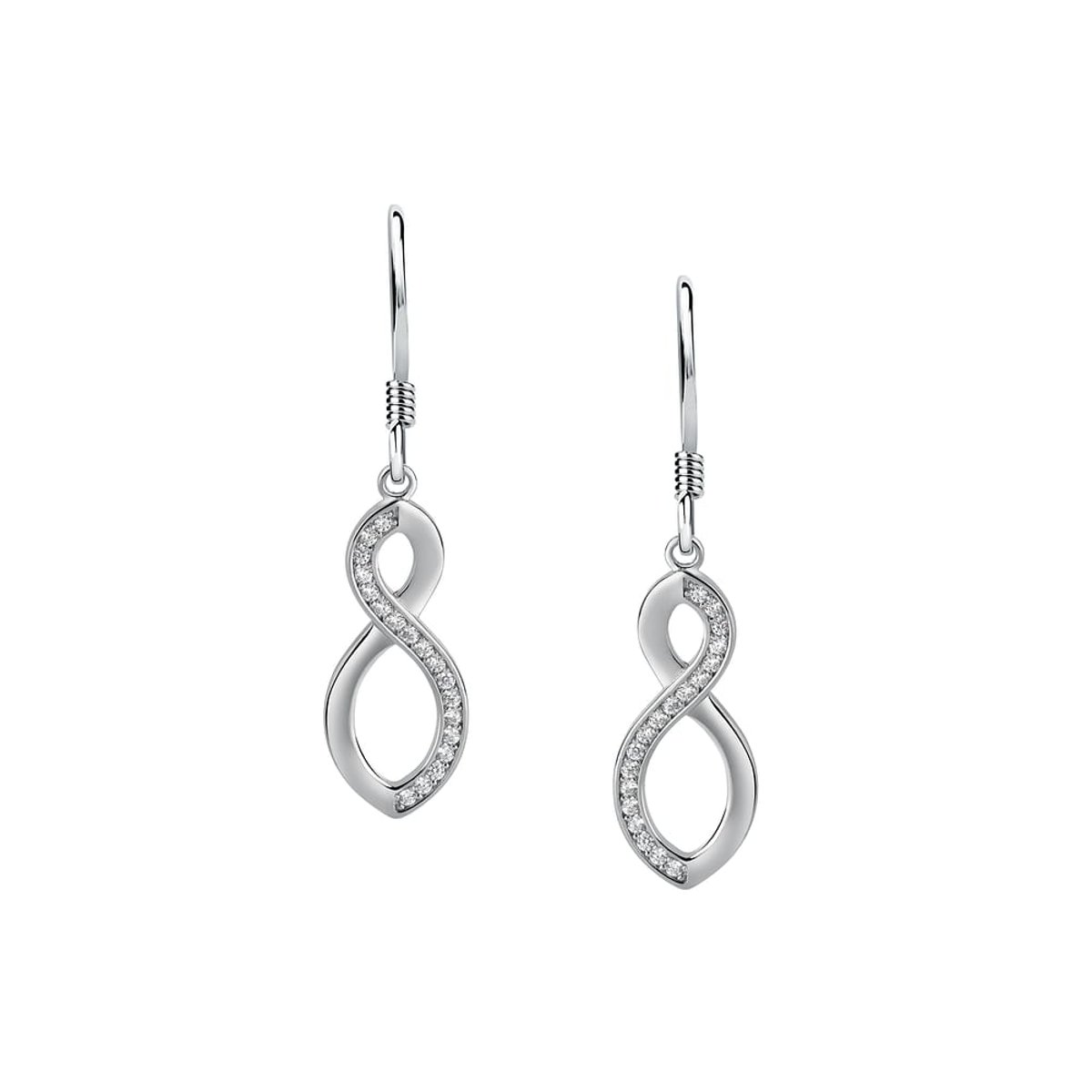 Boucles d'oreilles en Argent/oxyde de zirconium De Zirconium et Oxyde de zirconium argent, CLEOR