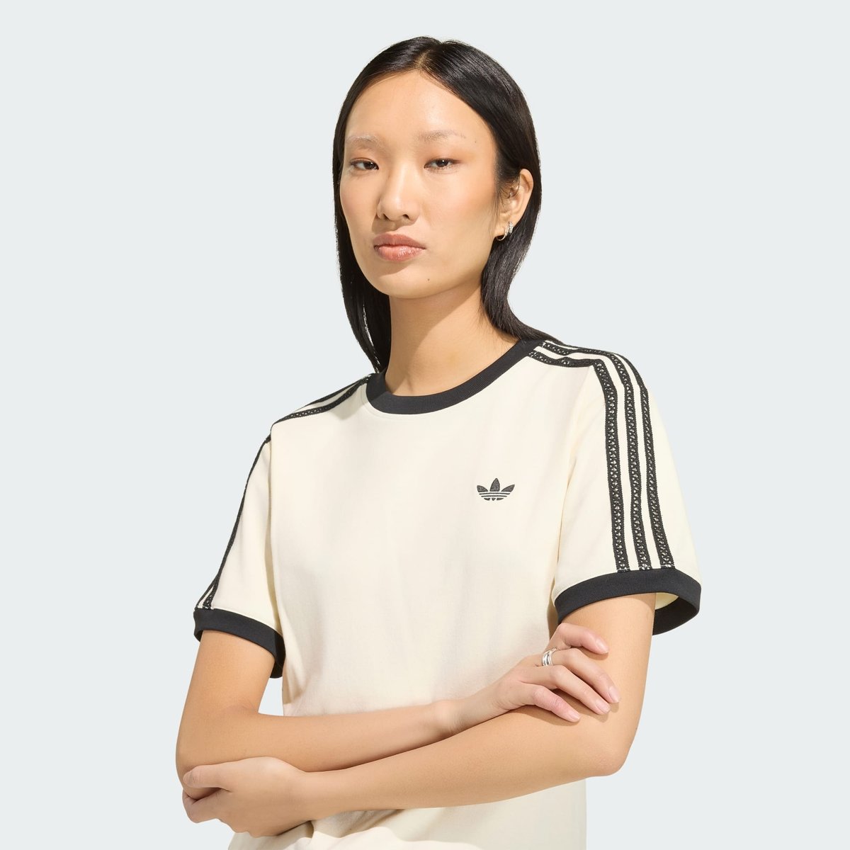 T-Shirt 3 Bandes T-Shirt 3 Bandes cream white, adidas Originals