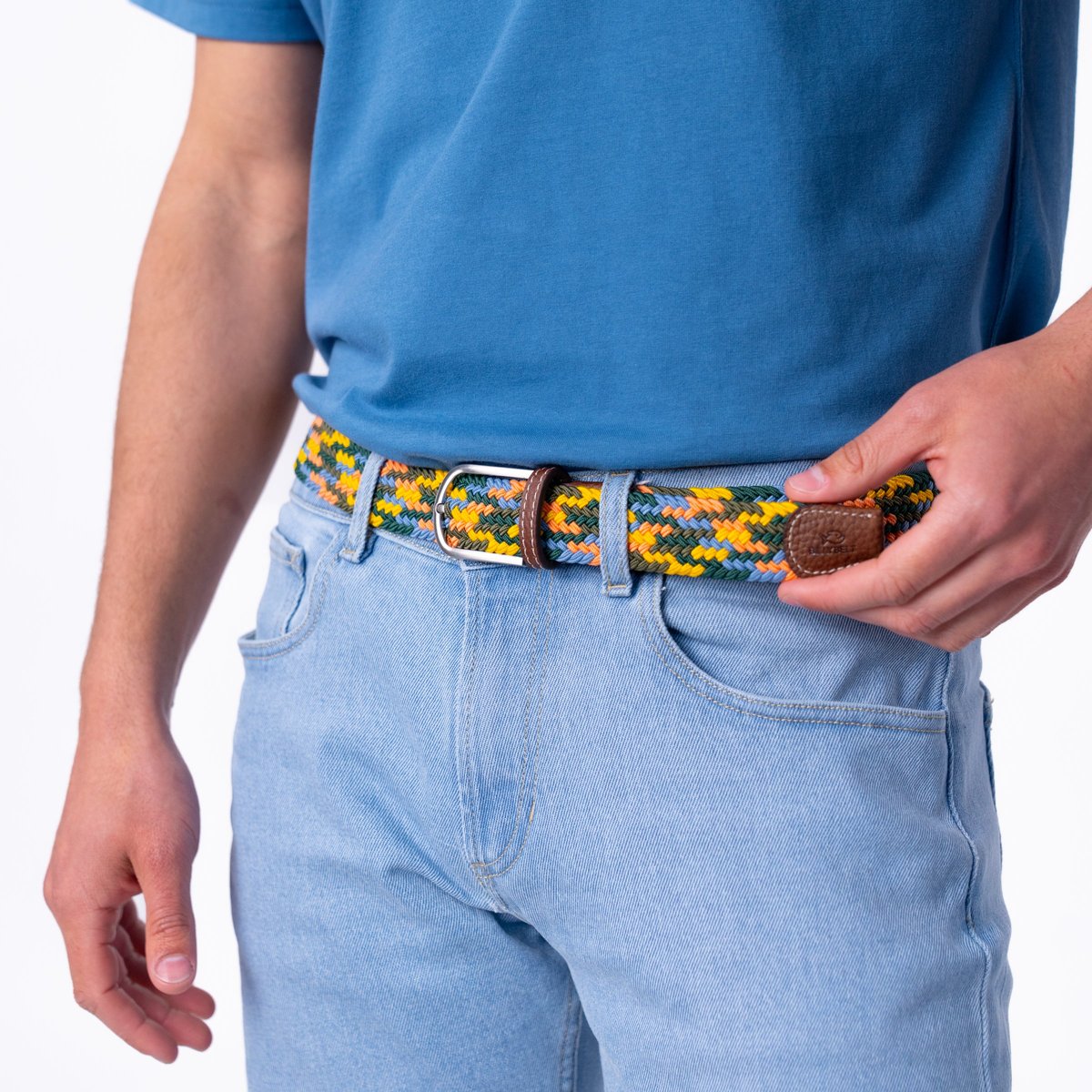 Ceinture tressée élastique MULTICOLORE multicolore, BILLYBELT