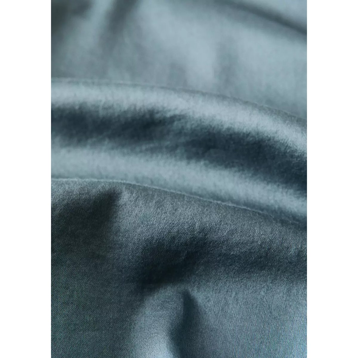 Drap-housse 100% coton satin Lit 150 cm vert forêt, MANGO HOME