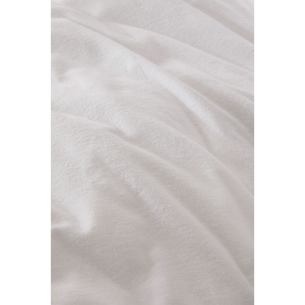 Parure housse de couette en coton brossé doux blanc, NEXT