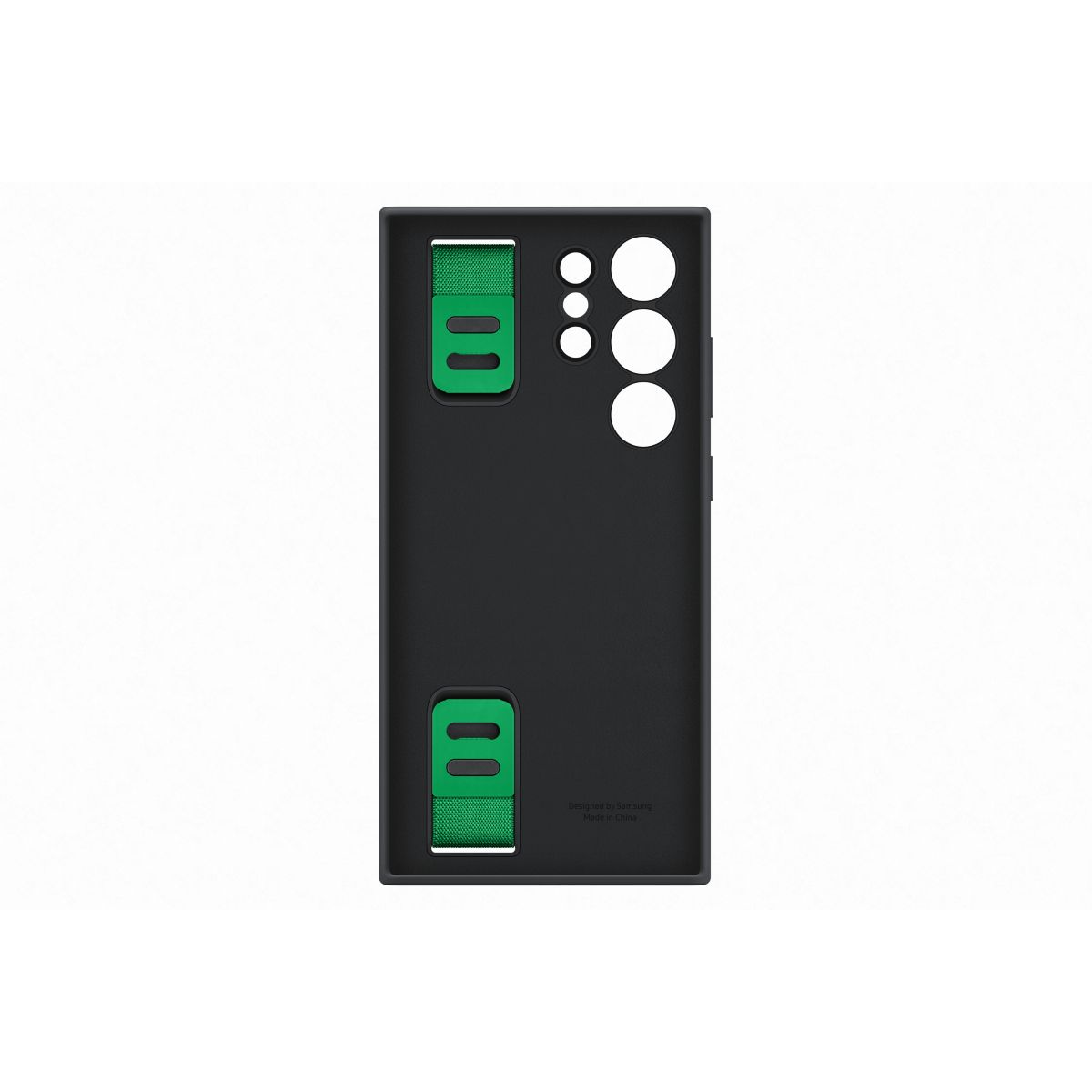 Coque S23 Ultra Silicone avec laniere Noi noir, SAMSUNG