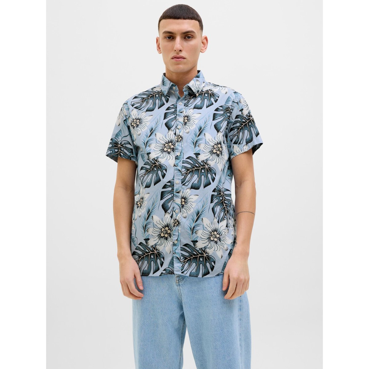 Chemise chambray blue, JACK & JONES