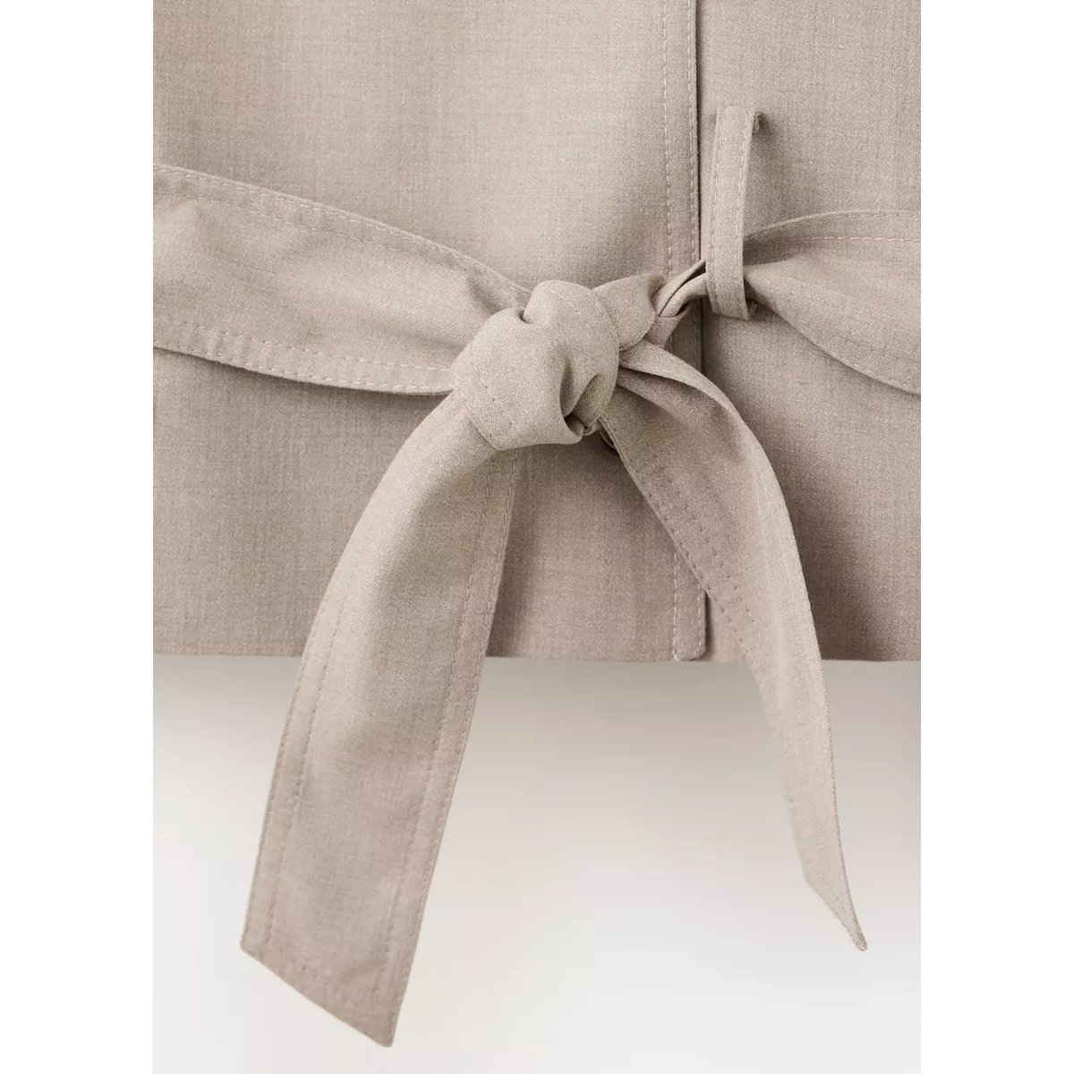 Trench court ceinture beige, MANGO