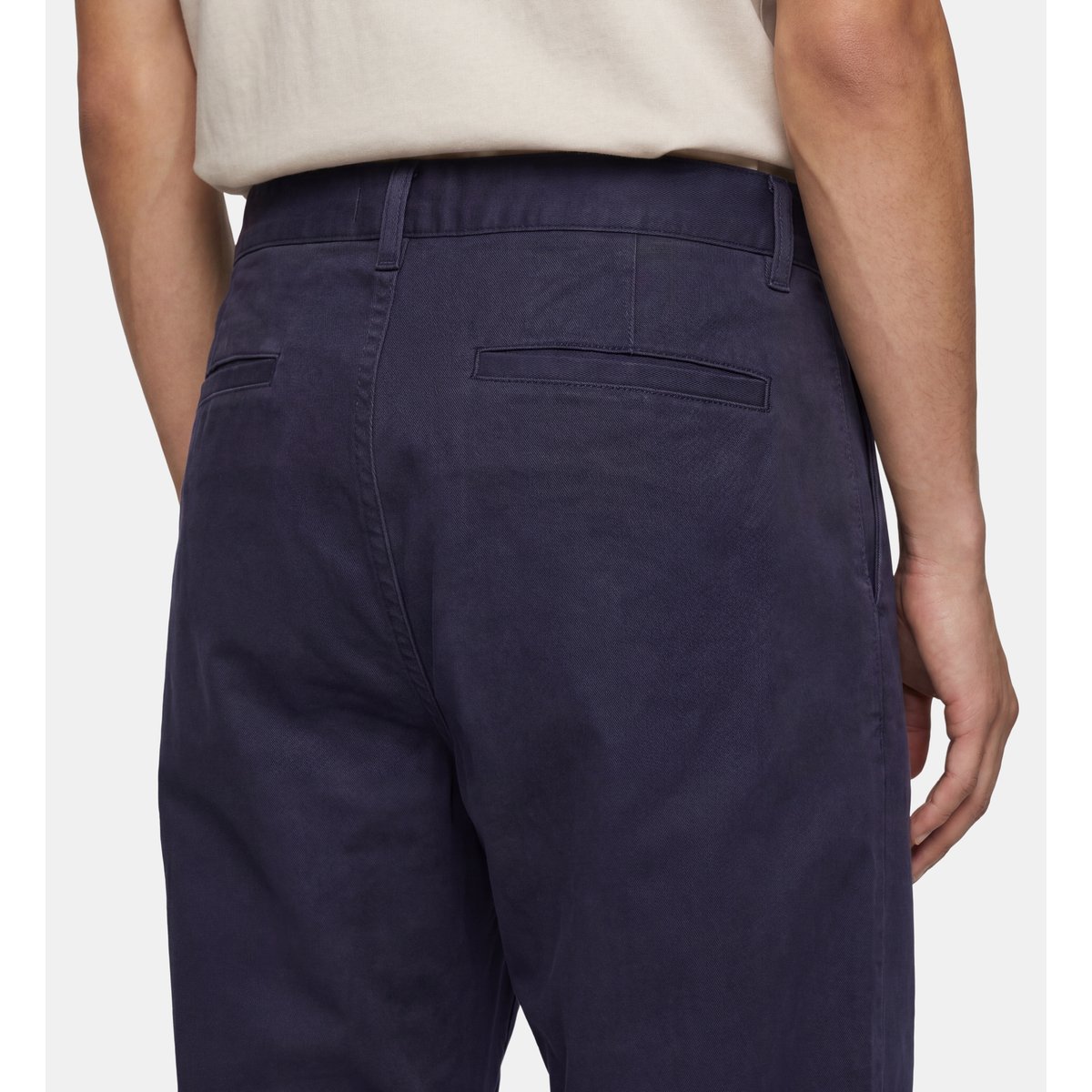 Pantalon tanwide droit loose bleu marine, GALERIES LAFAYETTE