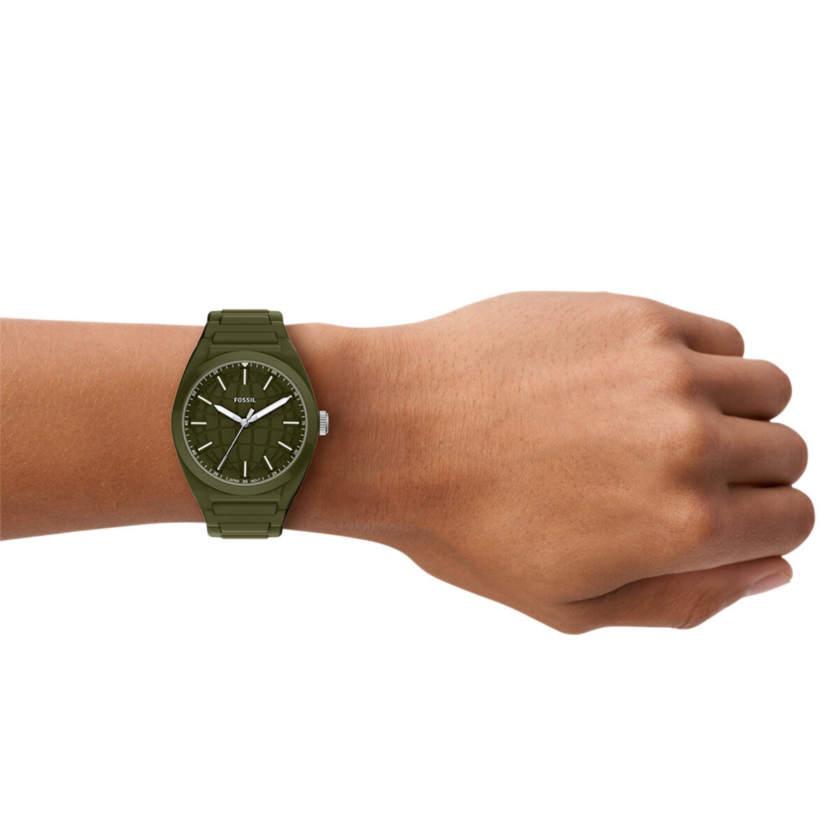 Montre Analogique EVERETT vert vert vert, FOSSIL