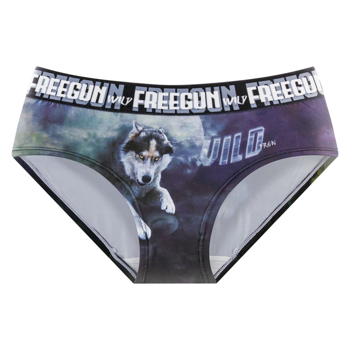 Lot De 4 Culottes Microfibre rose/violet/noir/marron, FREEGUN