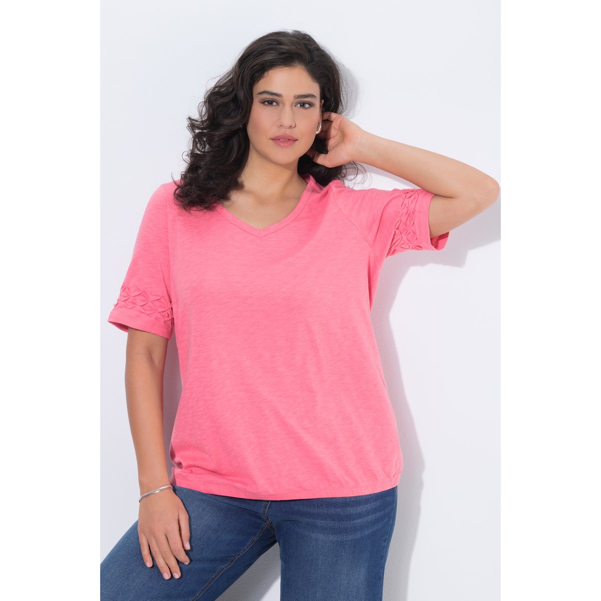 T-shirt texturé flamant, ULLA POPKEN