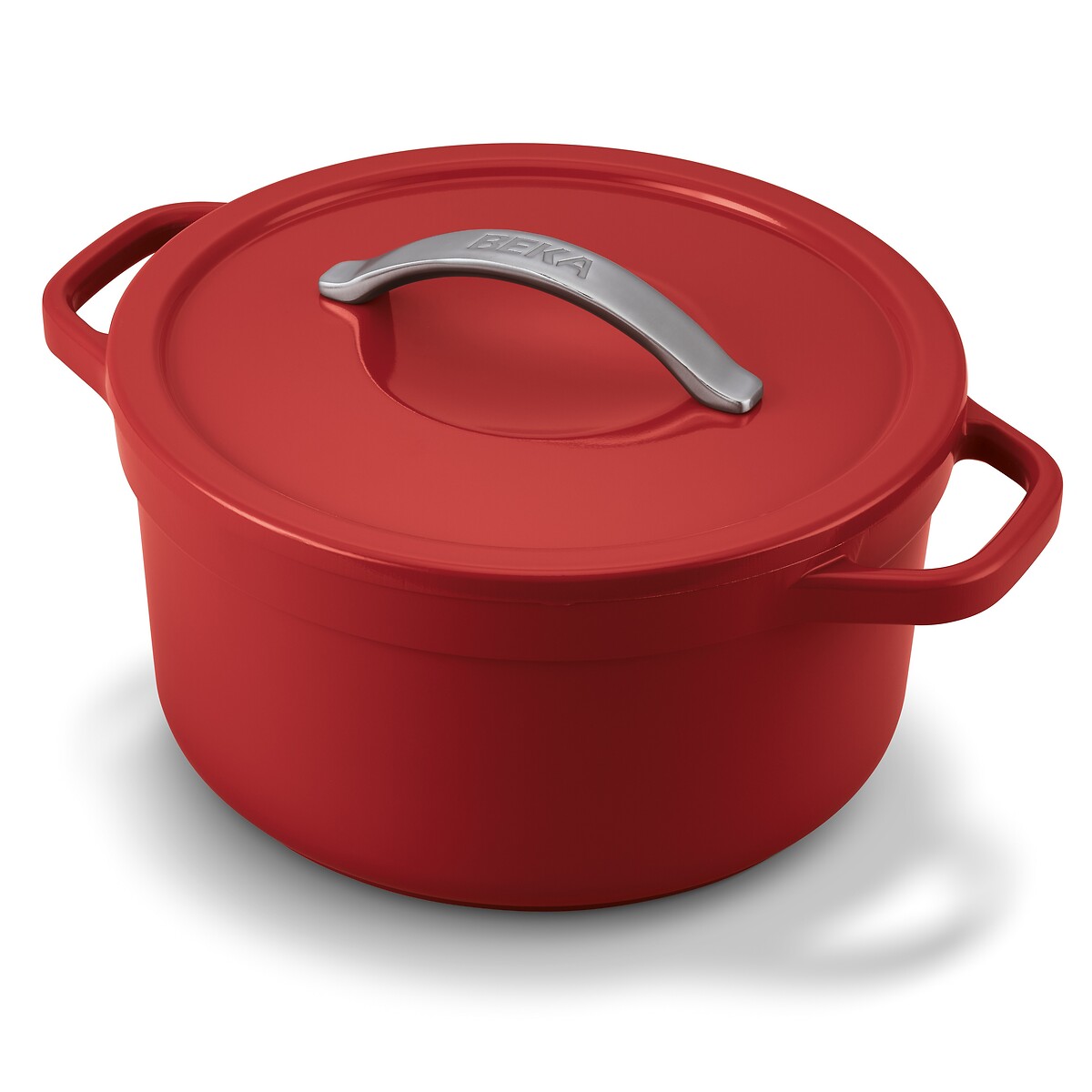 Round Feathered Casserole Dish red, BEKA
