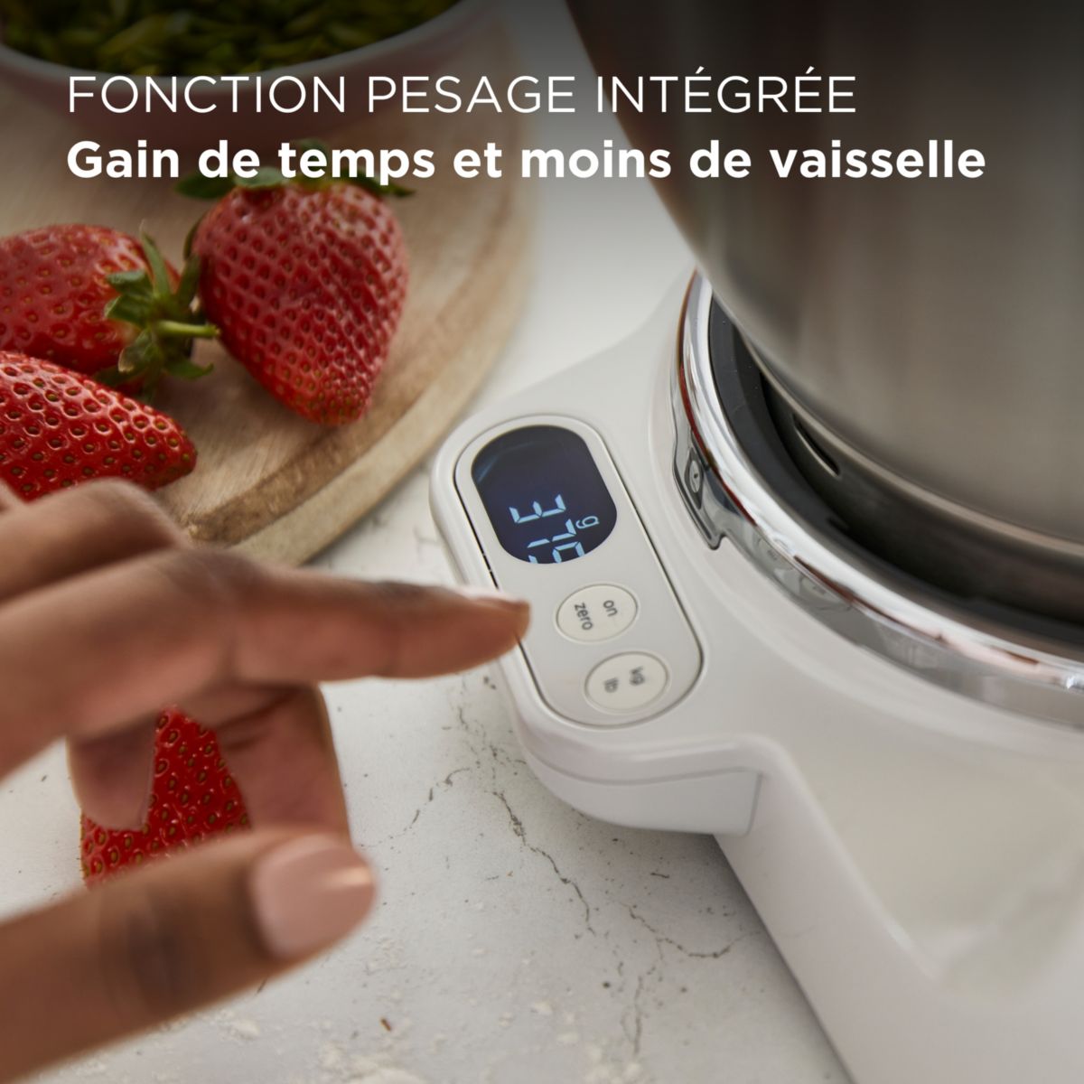 Robot pâtissier KVL65.009WH Titanium Chef Baker XL blanc, KENWOOD