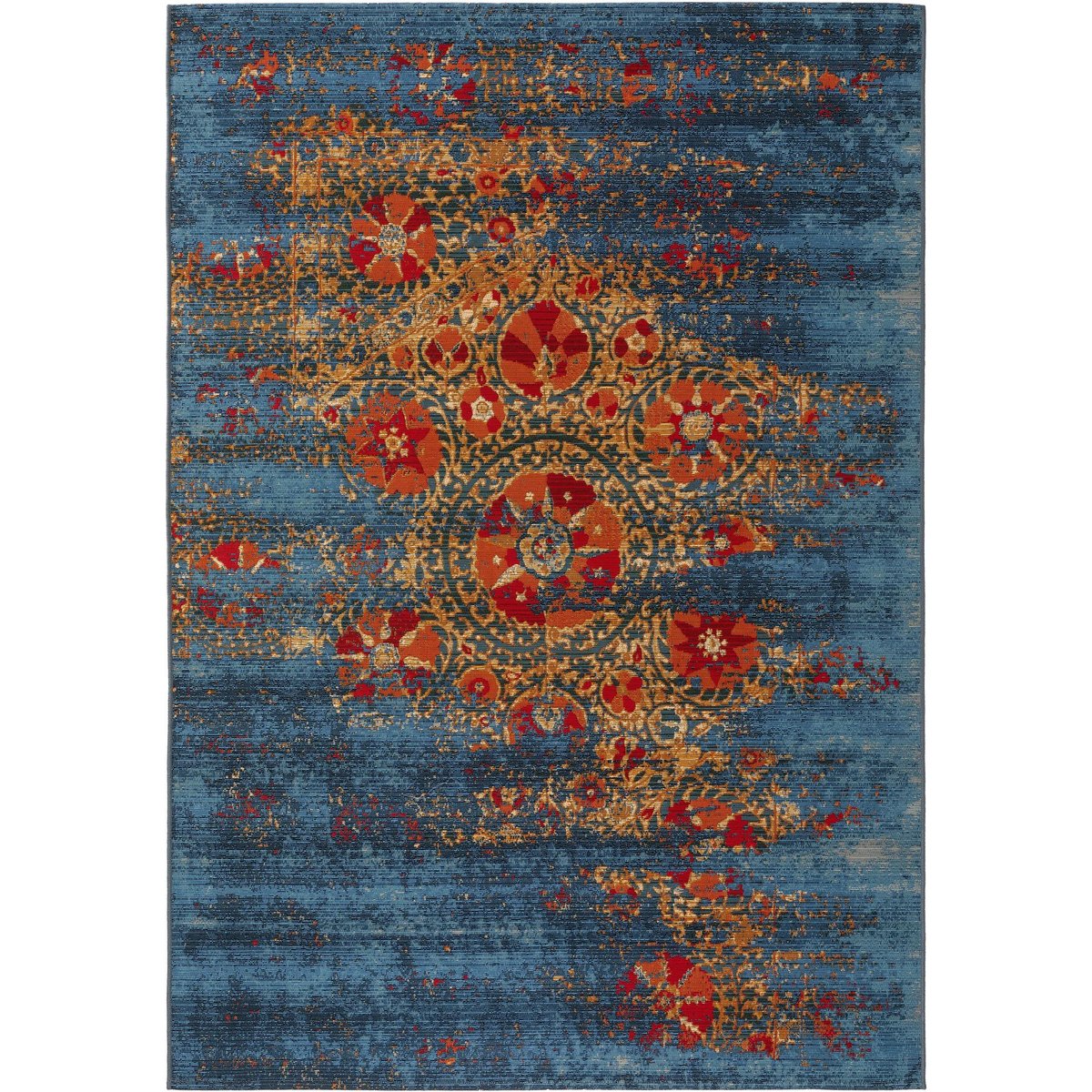 Tapis d'extérieur & intérieur ARTIS multicouleur/bleu, BENUTA