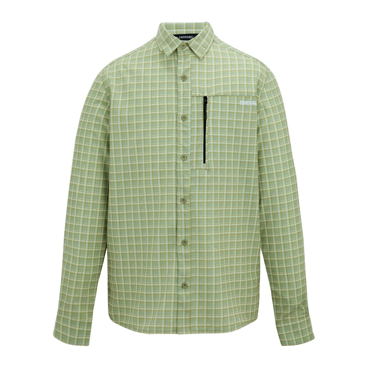 Chemise de voyage motif/style à carreaux sauge clair, REGATTA