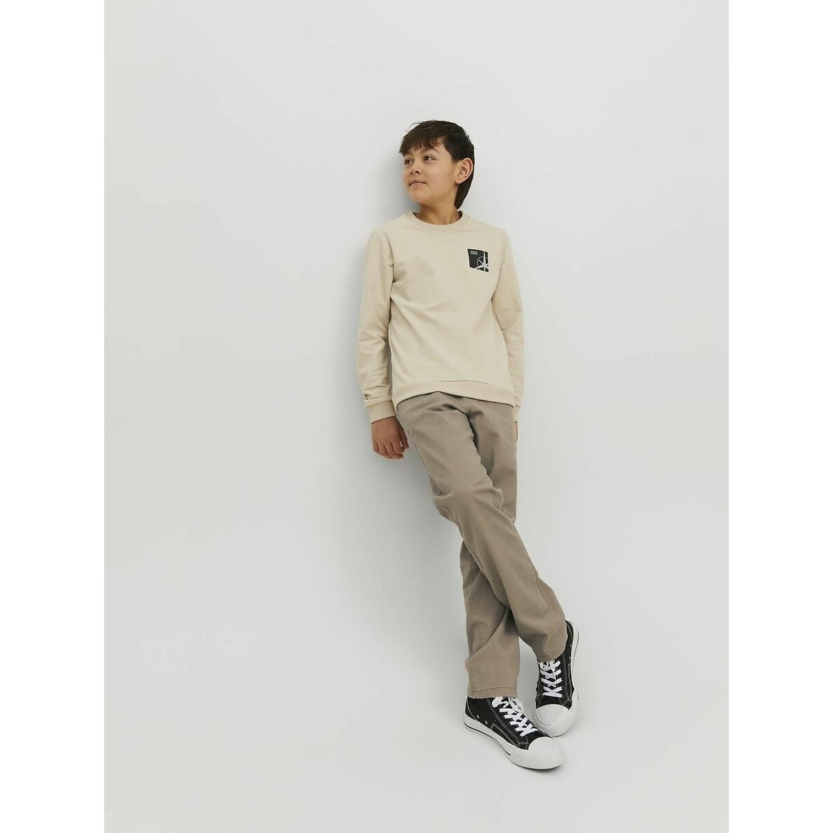 Pantalon chino beige, JACK & JONES JUNIOR
