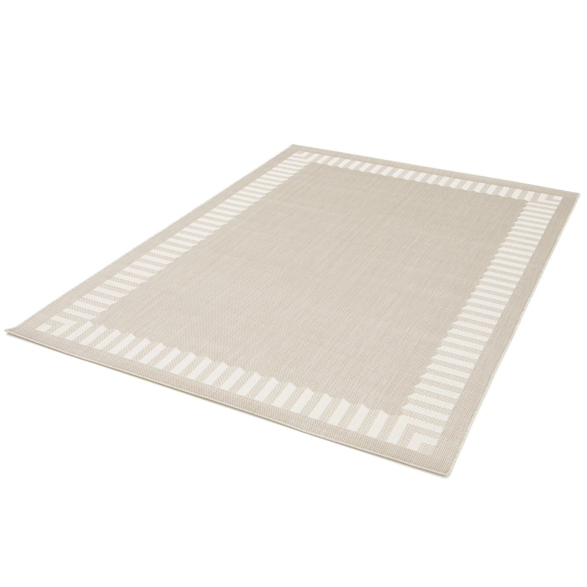 Tapis intérieur extérieur fibres recyclées AGORA beige sable, AFK LIVING