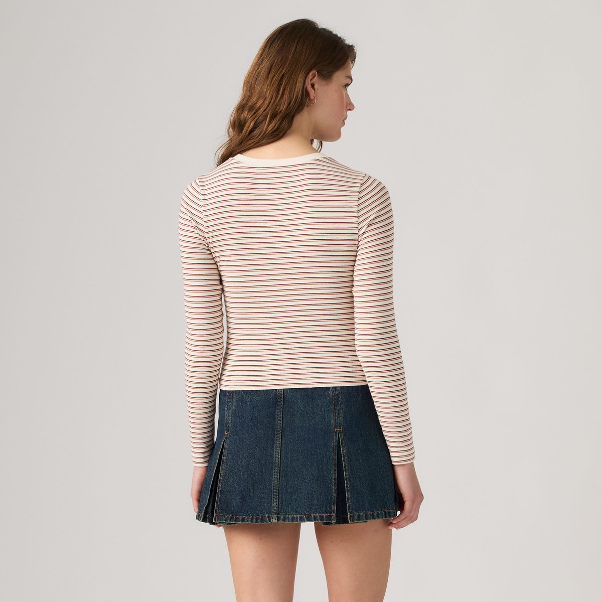 Bébé T-shirt manche longue Essential blanc - gianna stripe egret, LEVI'S