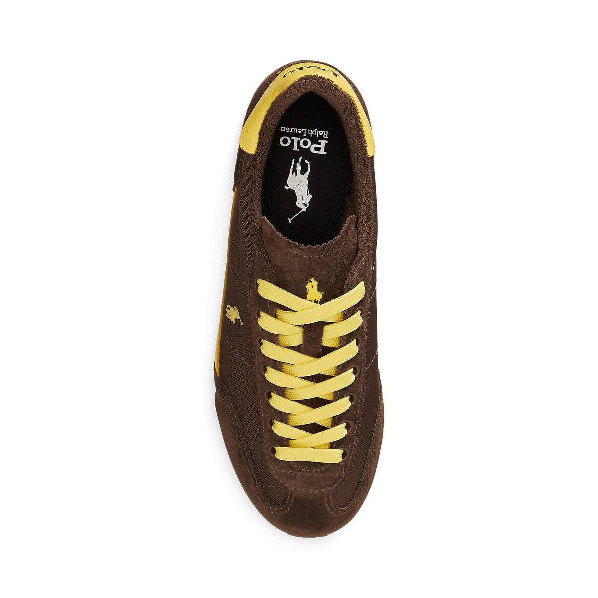 Baskets HESTER marron/jaune, POLO RALPH LAUREN
