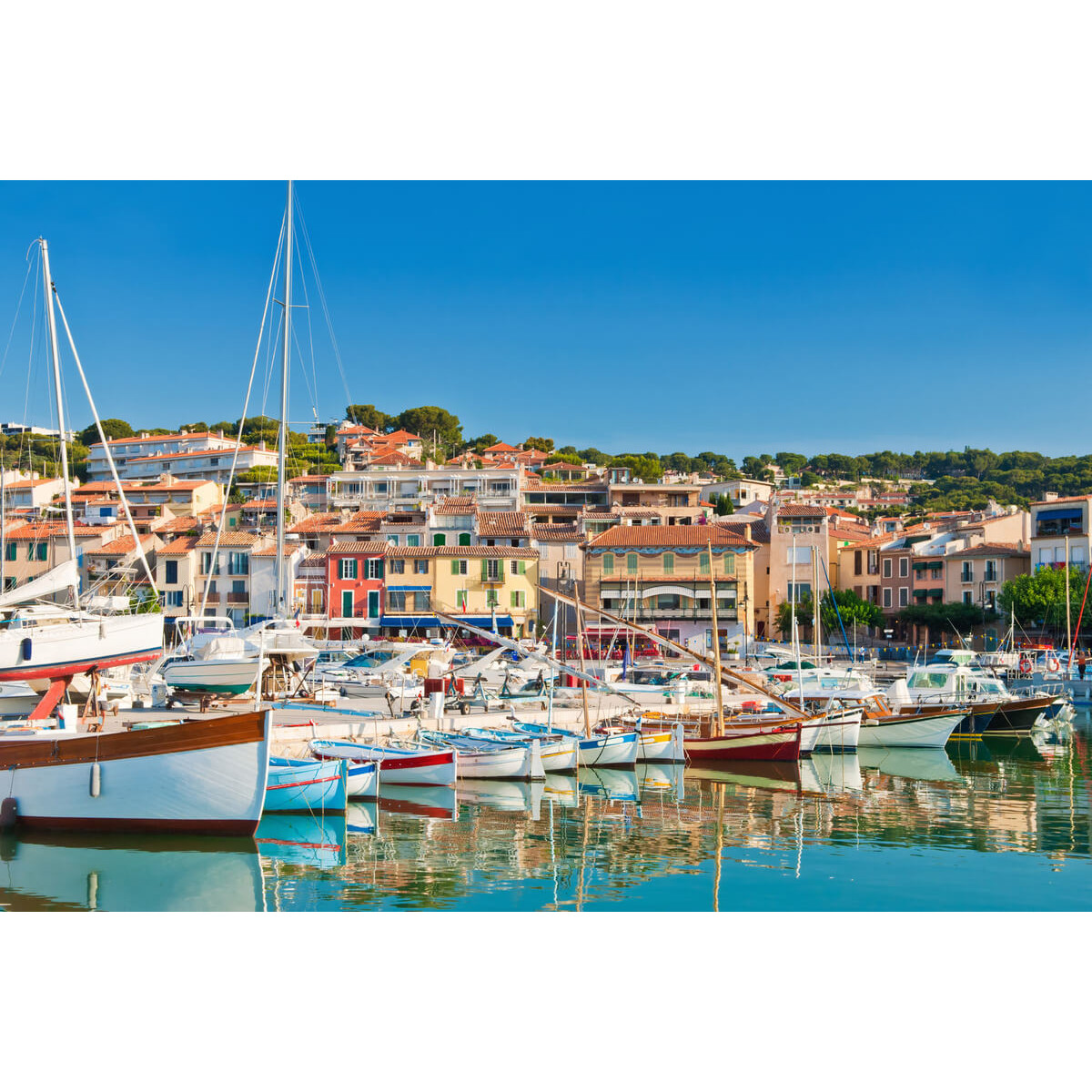 Tableau Mural Port De Cassis PORT tableaux sur toile-multicolore, CEANOTHE
