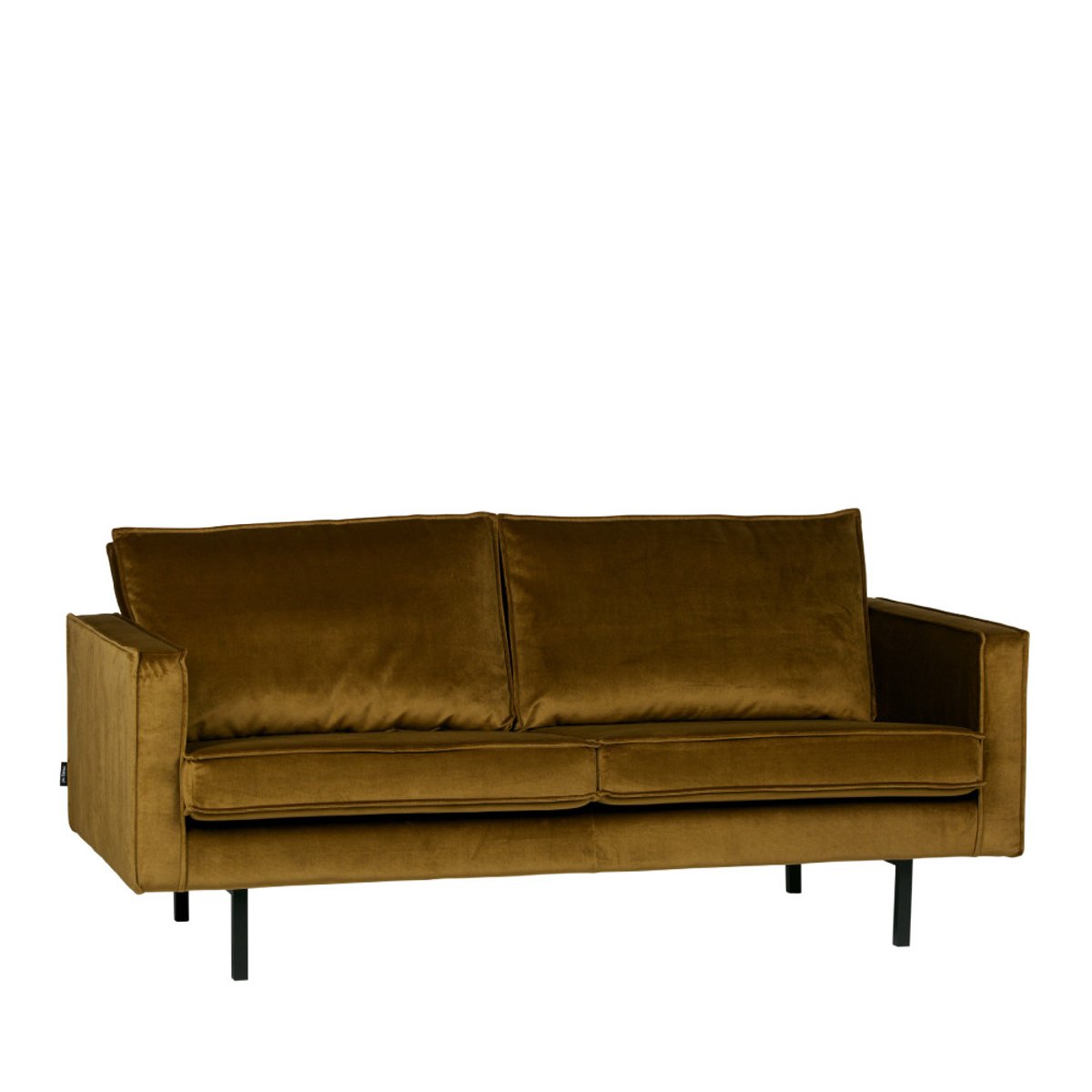 Canapé 3 places vintage en velours- BRONCO bronze, WOOOD