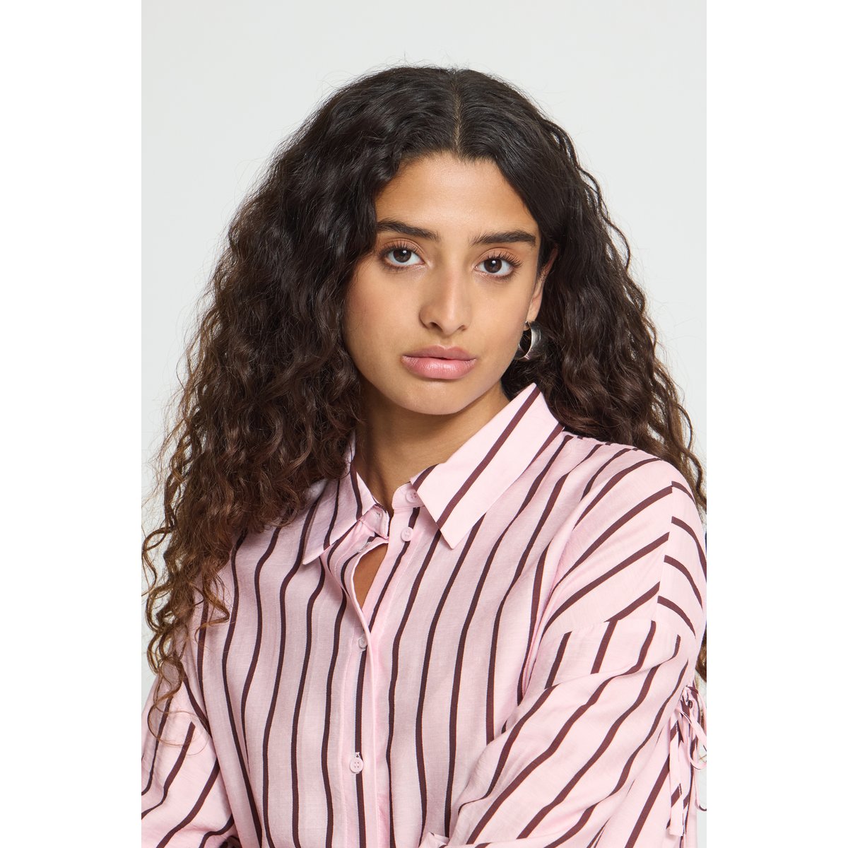 Blouse à manches longues rose strawberry cream, ICHI