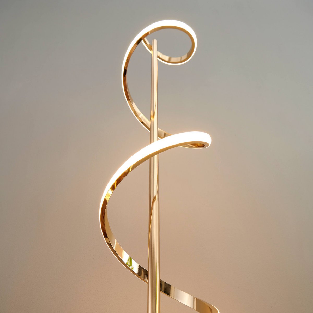 Lampadaire au design saisissant - SIMARIA doré rose, KOSILUM
