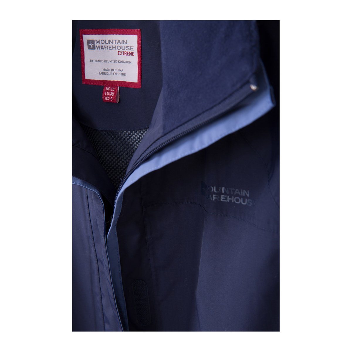Veste imperméable GLACIAL EXTREME bleu marine, MOUNTAIN WAREHOUSE
