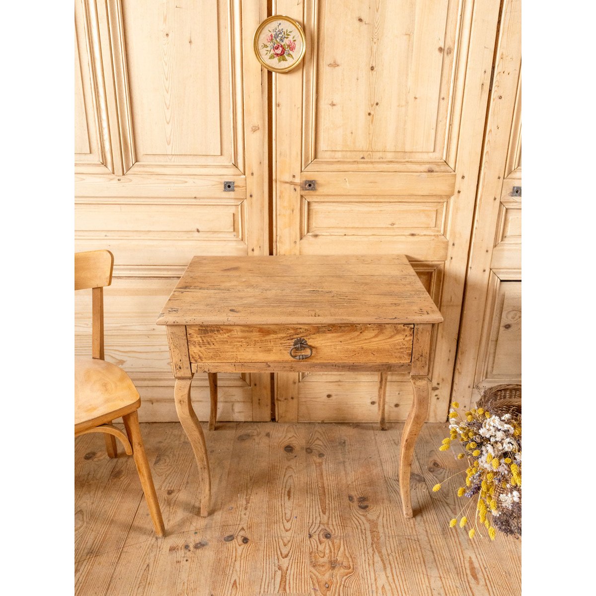 Bureau en bois Edouard N°1042 - Bon état bois foncé, DEBONGOUT