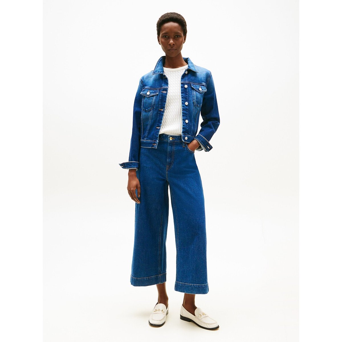 Veste en denim denim bleu foncé, TOMMY HILFIGER