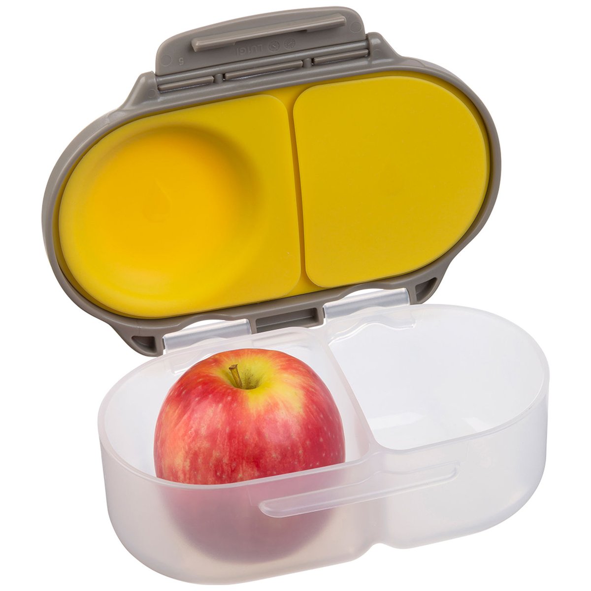 Boîte à goûter gris, jaune, noir, B.BOX