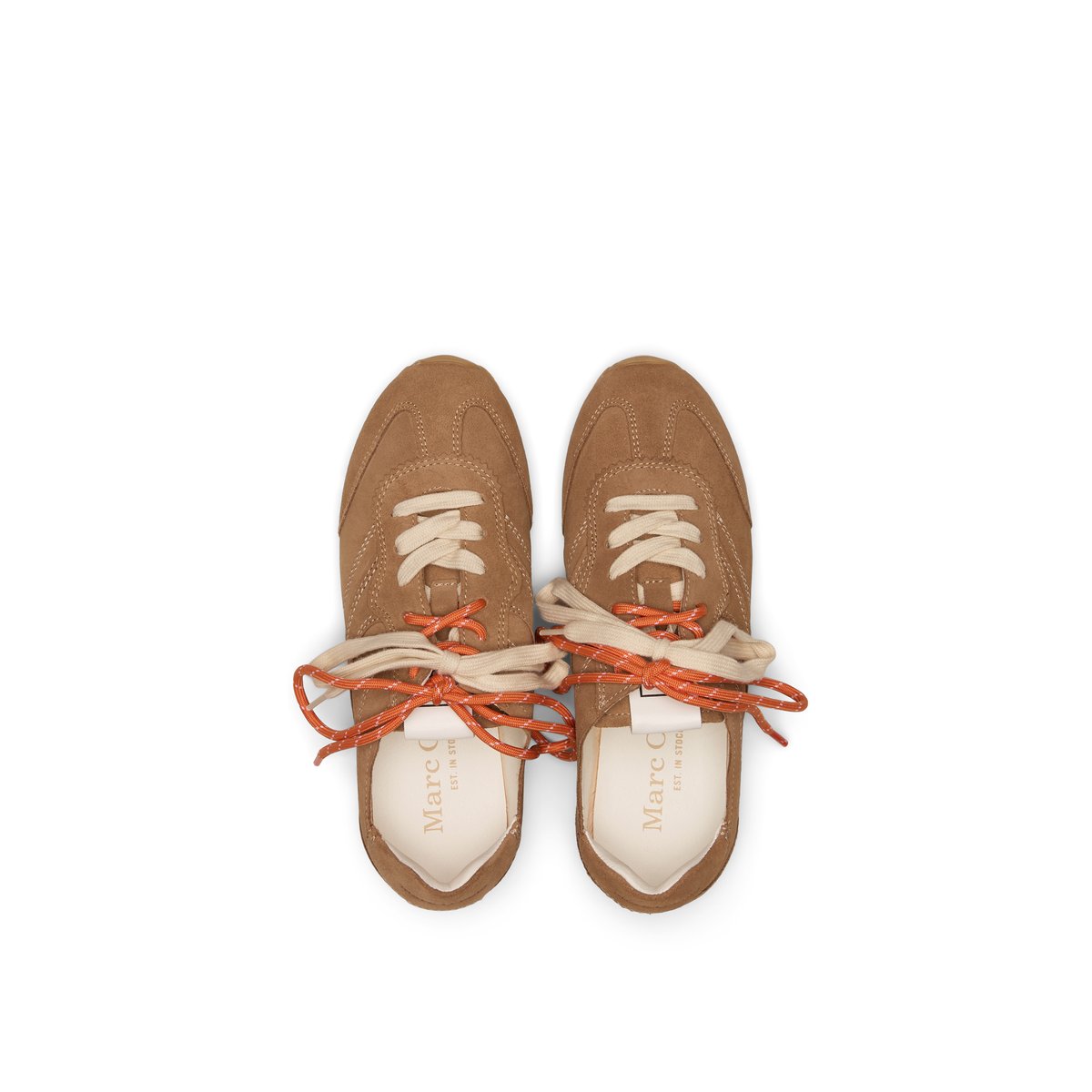 Baskets Modèle Fabiana avec double laçage marron, MARC O'POLO