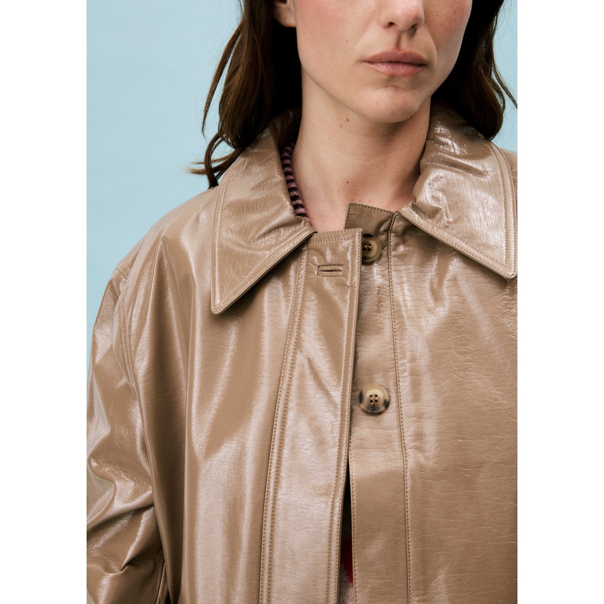Manteau en coton NEMORALIS beige, FRNCH