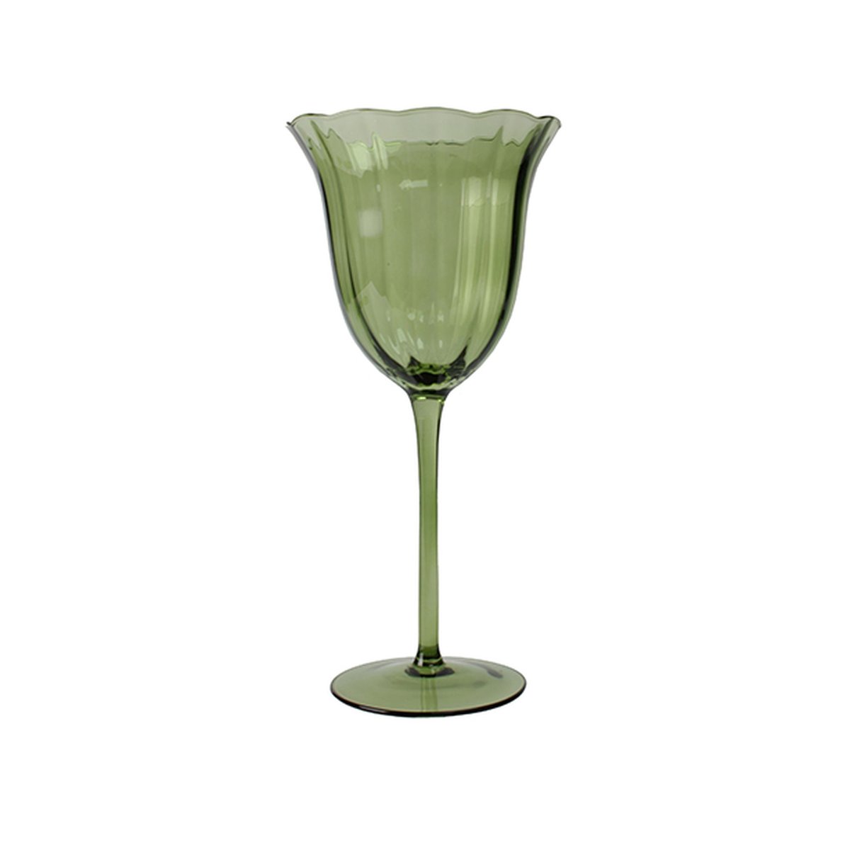 Lot de 4 verres à pied 48,5cl, EDEN vert, NOVASTYL