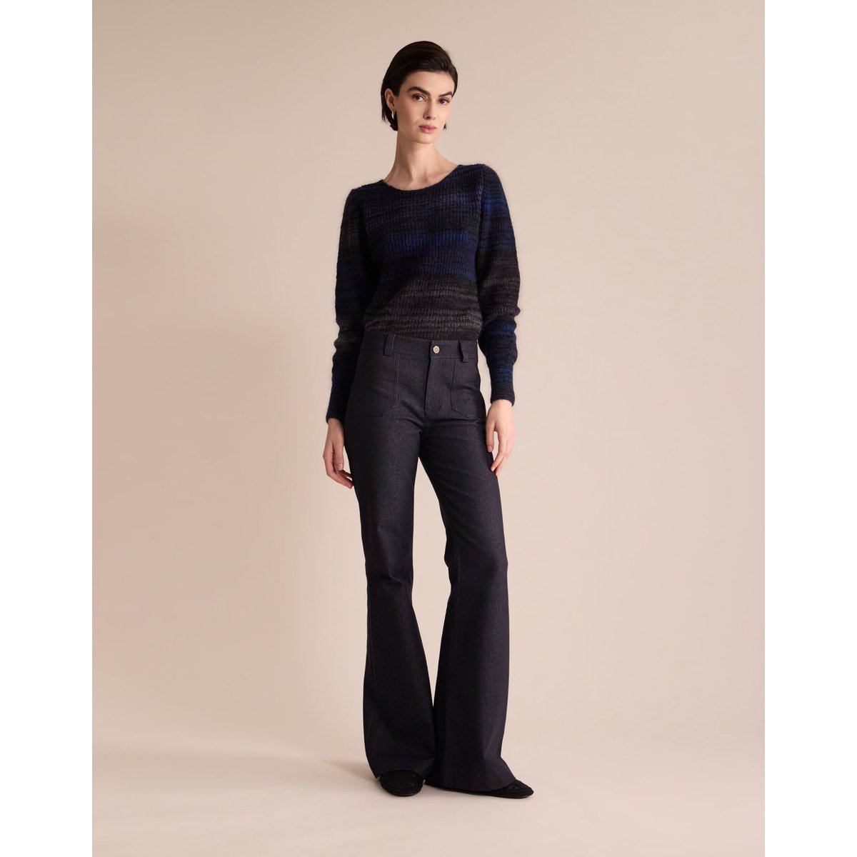 Pantalon Charlyse bleu marine, INES DE LA FRESSANGE PARIS