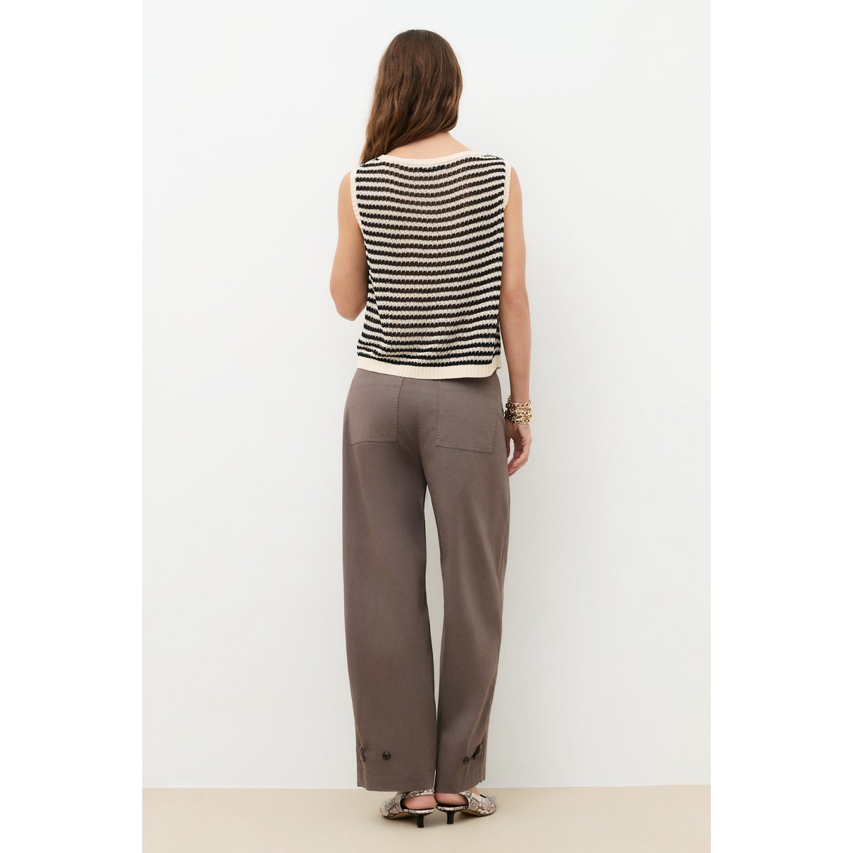 Pull droit col rond PULL MPAQUITA creme, CAROLL