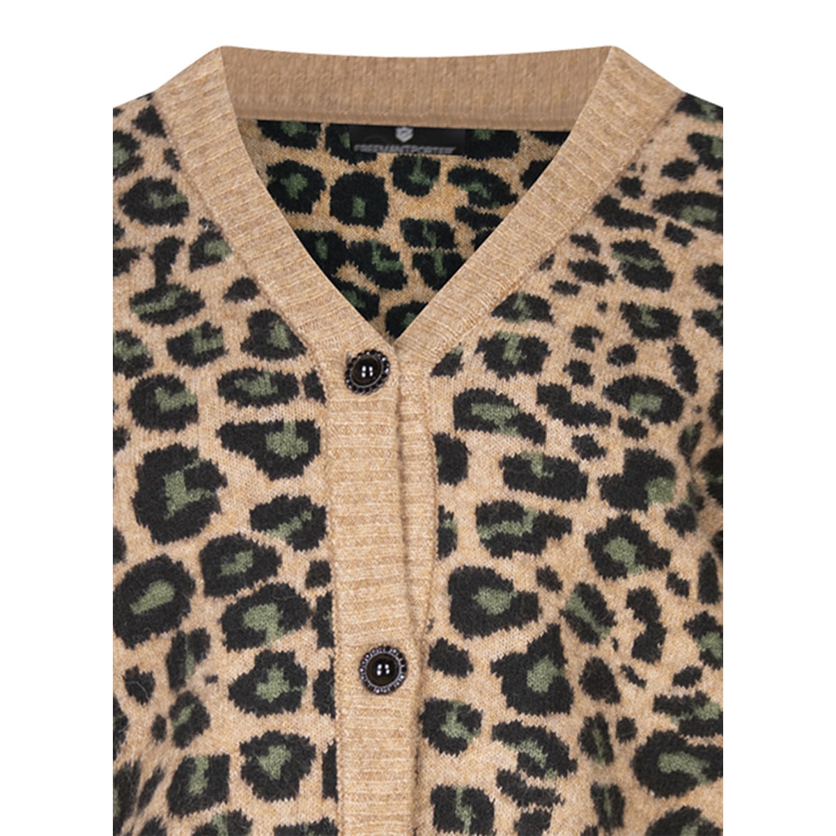 Cardigan léopard ajustée marron, FREEMAN T. PORTER