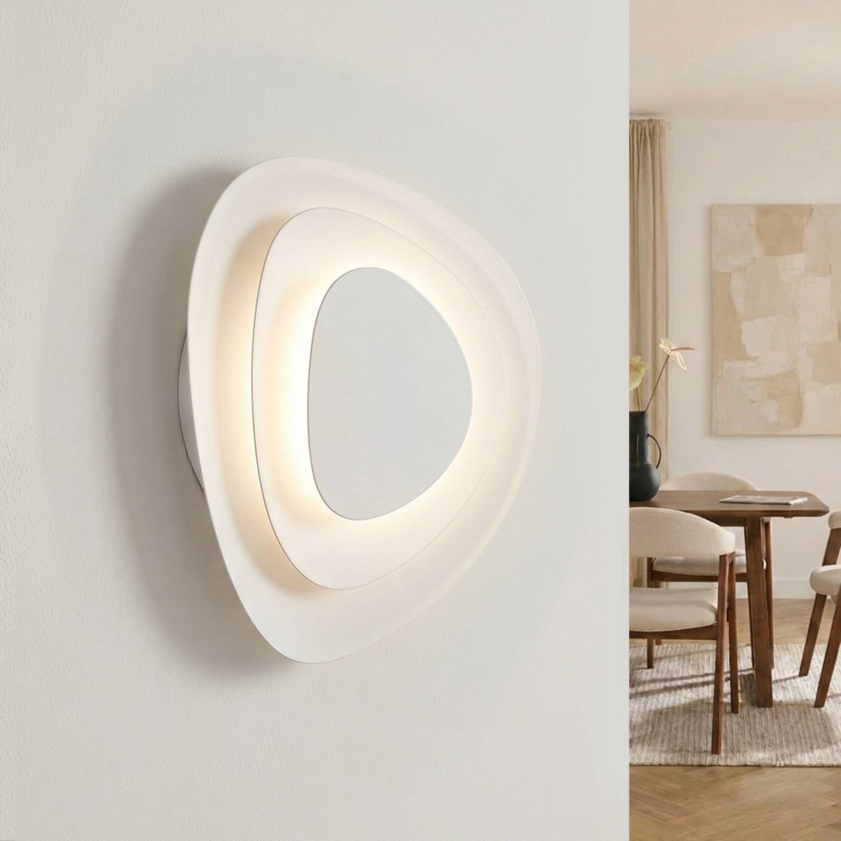 Applique moderneLED, Delar blanc, LINDBY