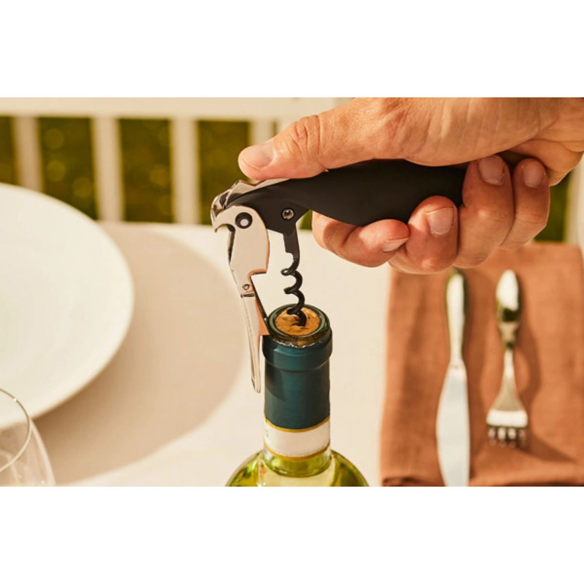 Tire-bouchon sommelier multicolore en aluminium perruche alessi multicolore, ALESSI