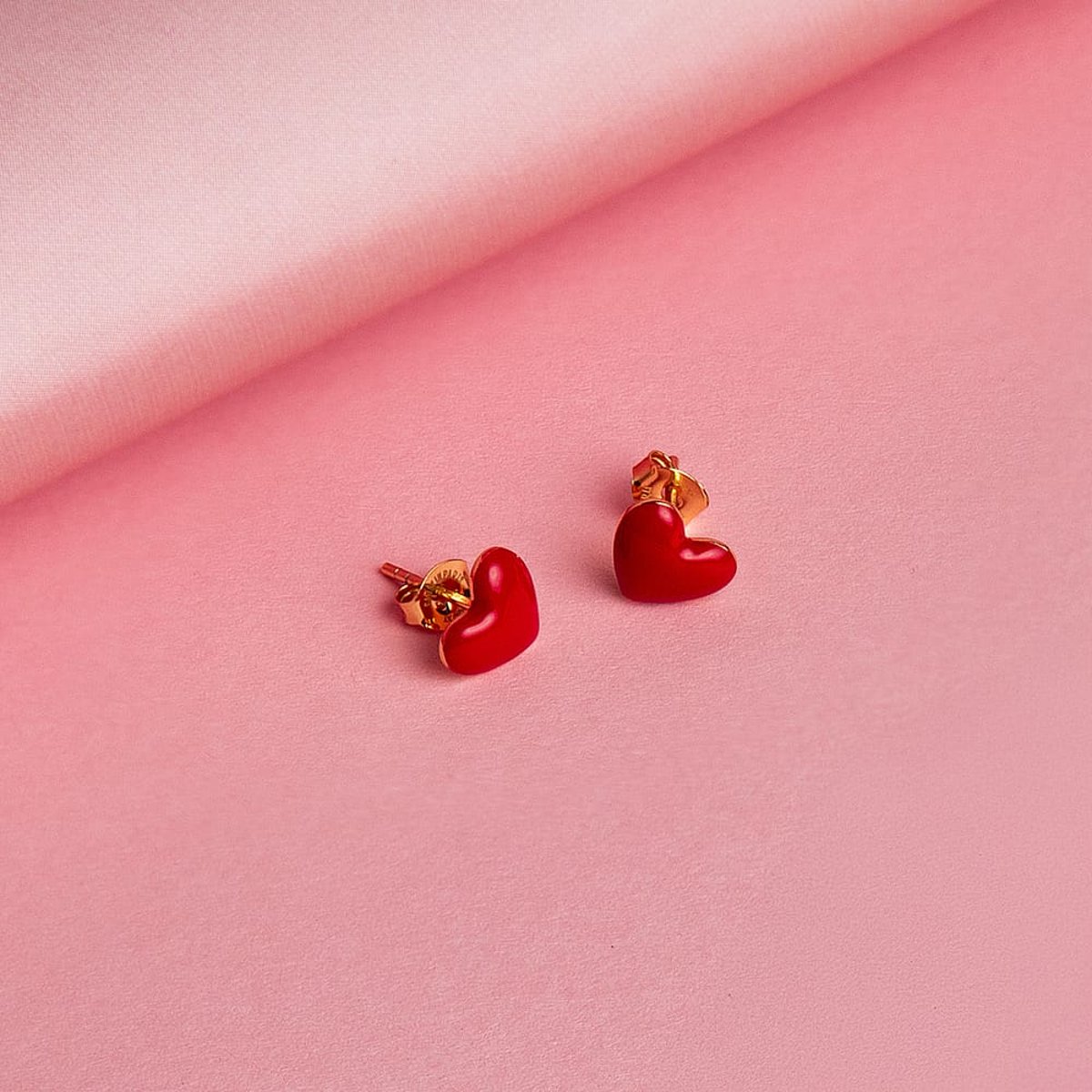 BOUCLE LA PETITE STORY EMILY IN PARIS - LPS01AZS06 red,yellow gold, LA PETITE STORY