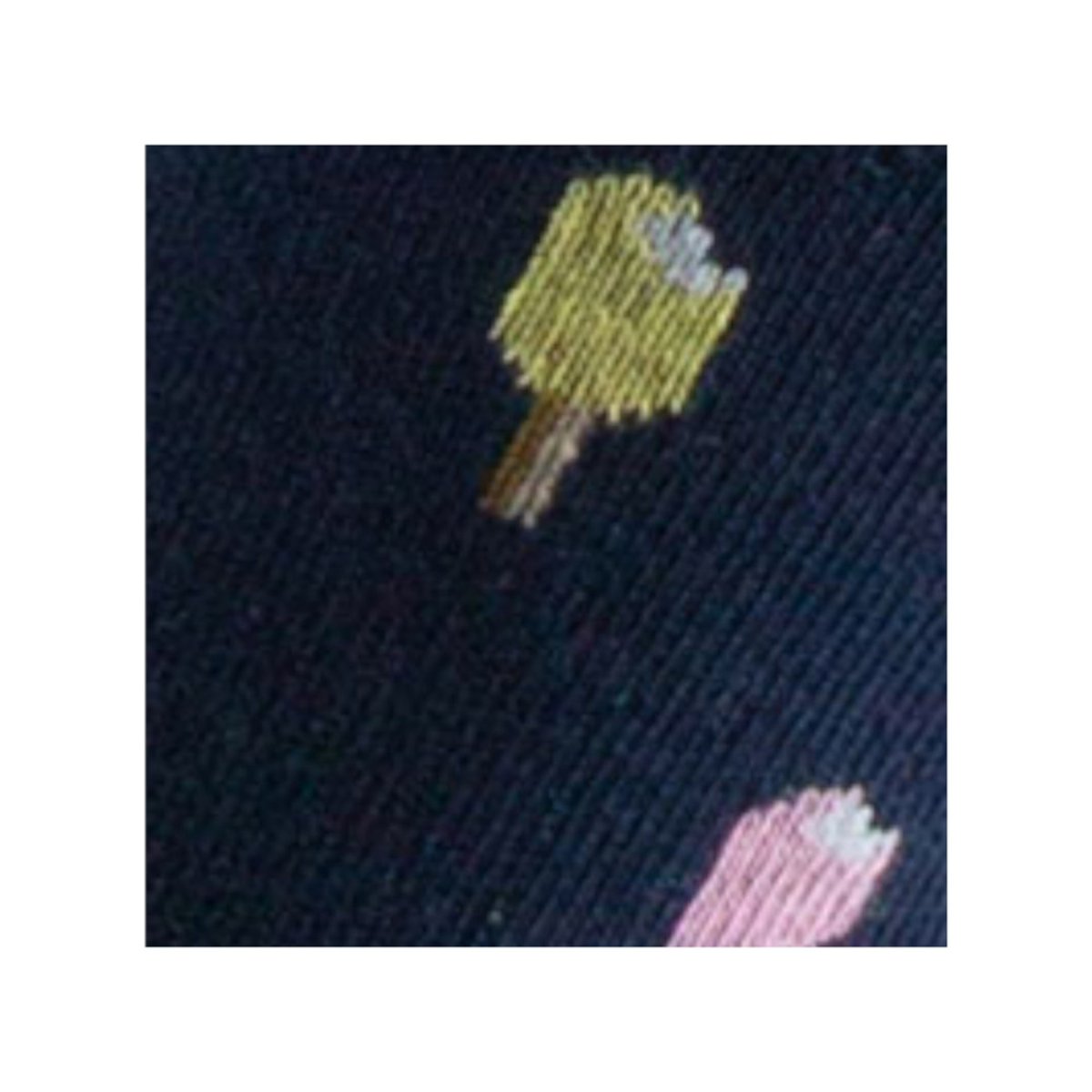 Socquettes fantaisie all over esquimaux coton majoritaire marine, KINDY
