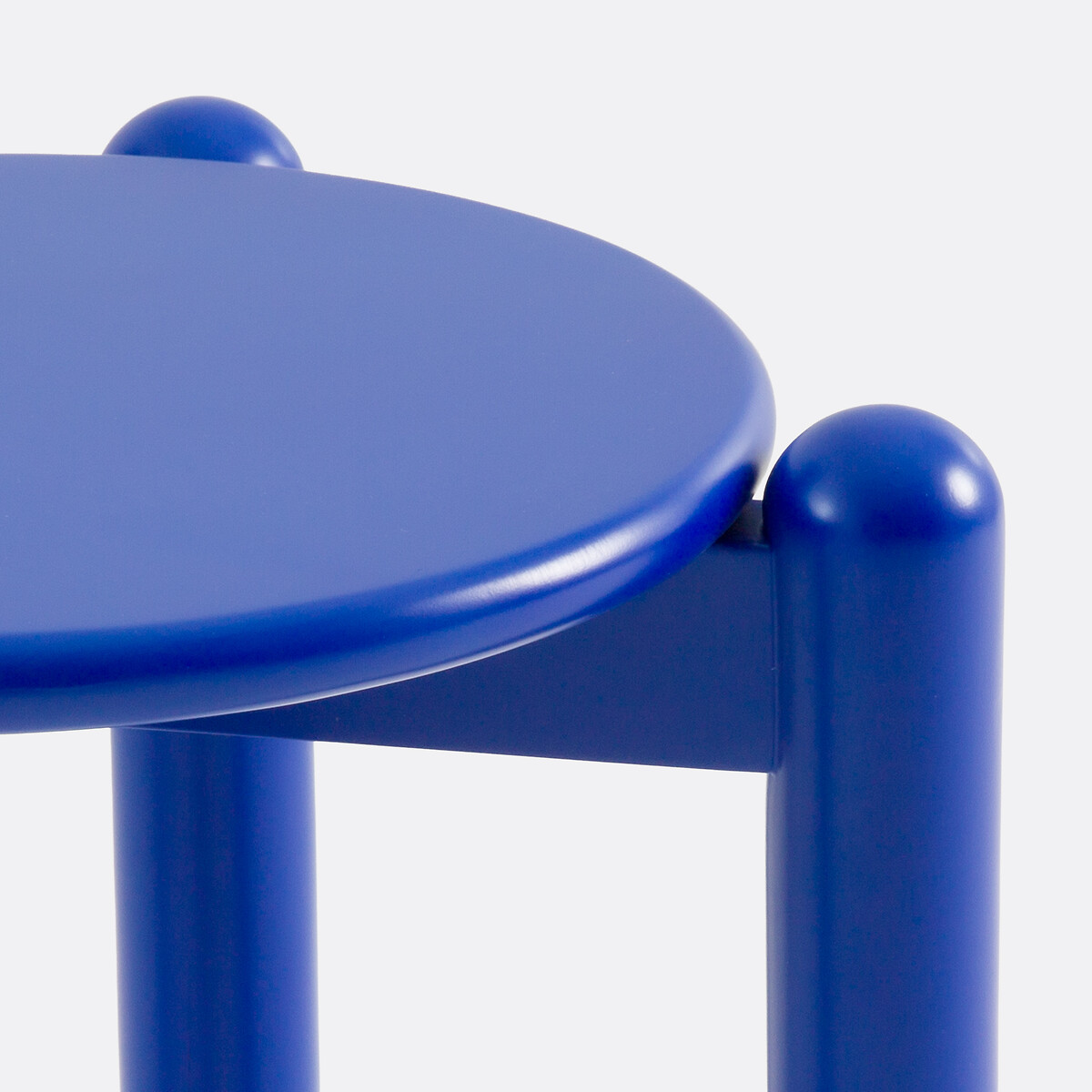 Tabouret hêtre massif coloré, COLOQUO bleu, LA REDOUTE INTERIEURS