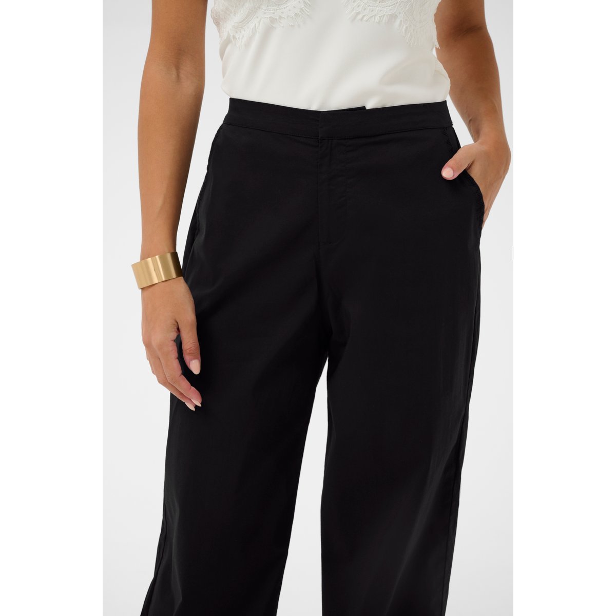 Pantalon casual noir, CREAM