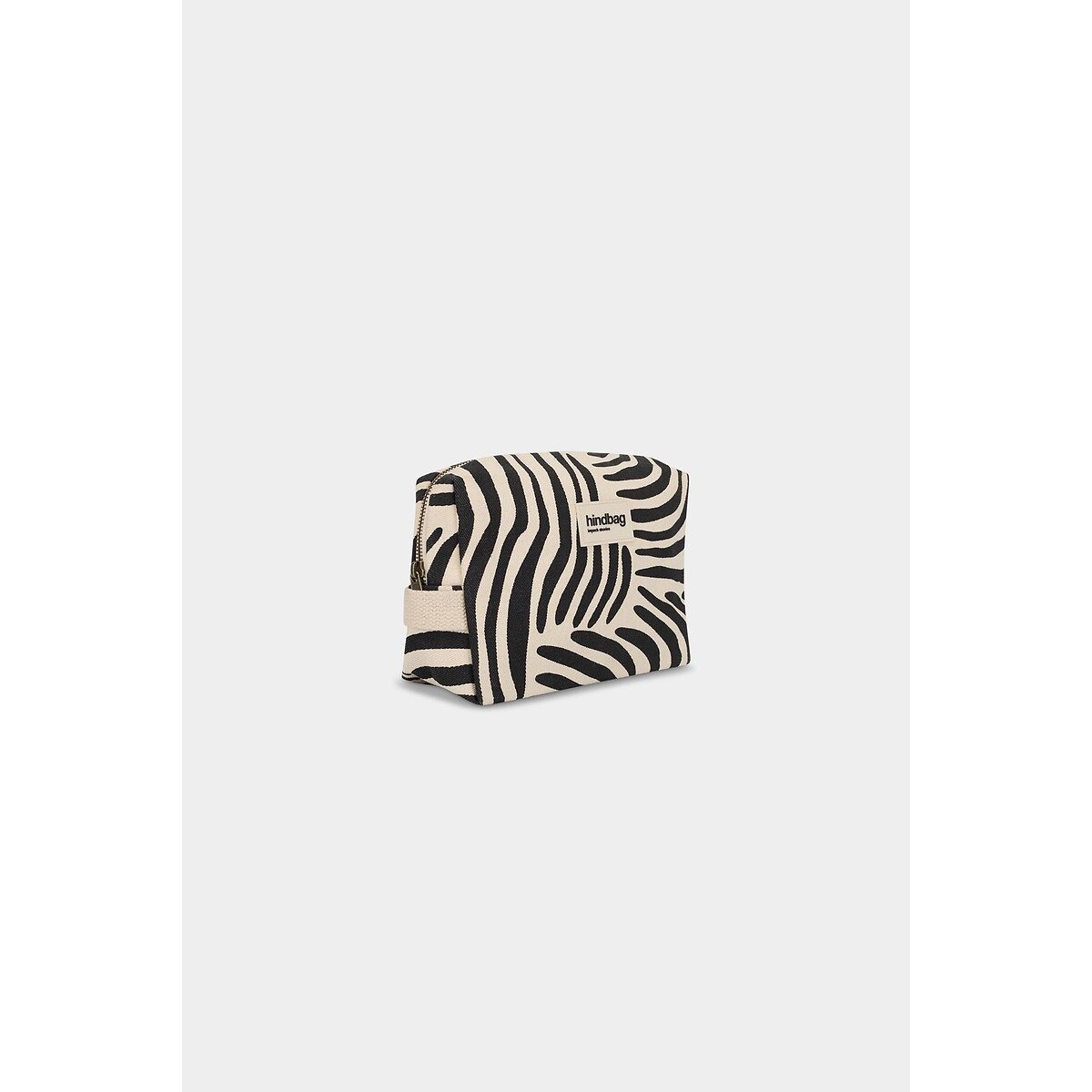 Necessaire LEON mit Zebramuster ecru bedruckt, HINDBAG