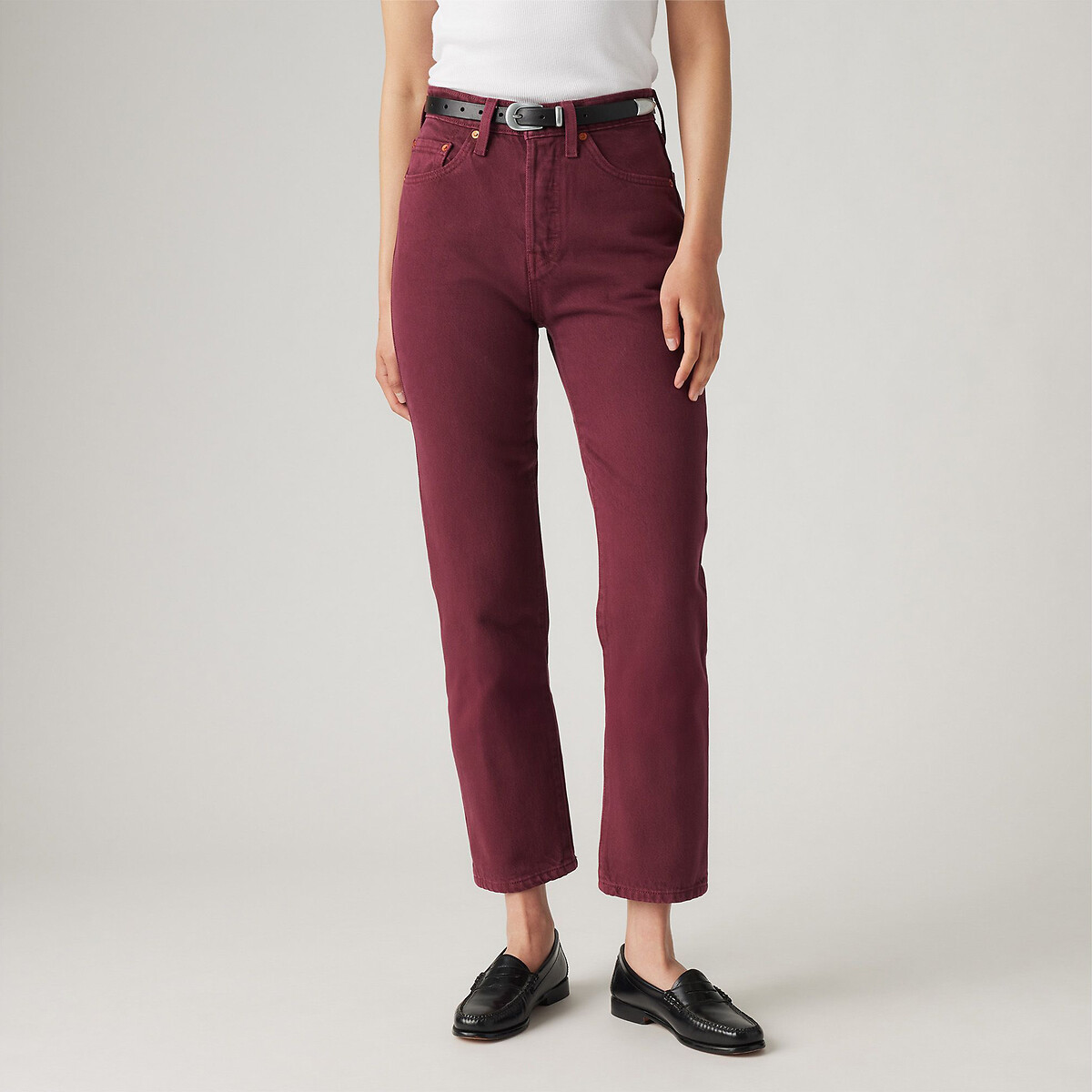 501® Cropped Jeans dusty windsor wine, LEVI'S