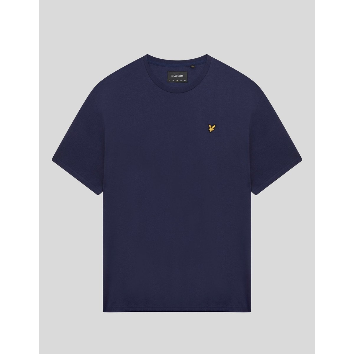 T-shirt en coton col rond bleu marine, LYLE & SCOTT