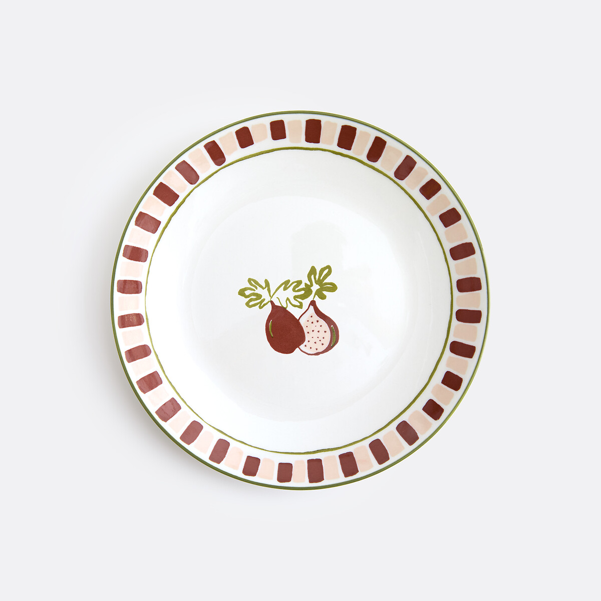 Service de table 18 pièces en porcelaine, FIGUE multicolore, LA REDOUTE INTERIEURS