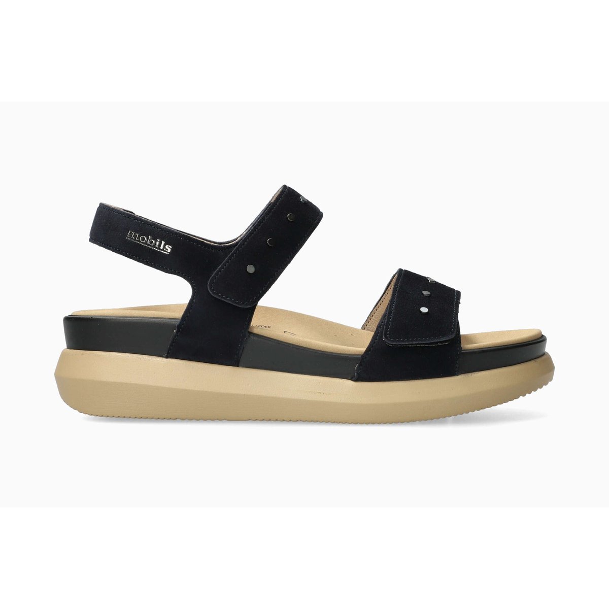 Sandales en cuir FARRA bleu navy 5146, MEPHISTO