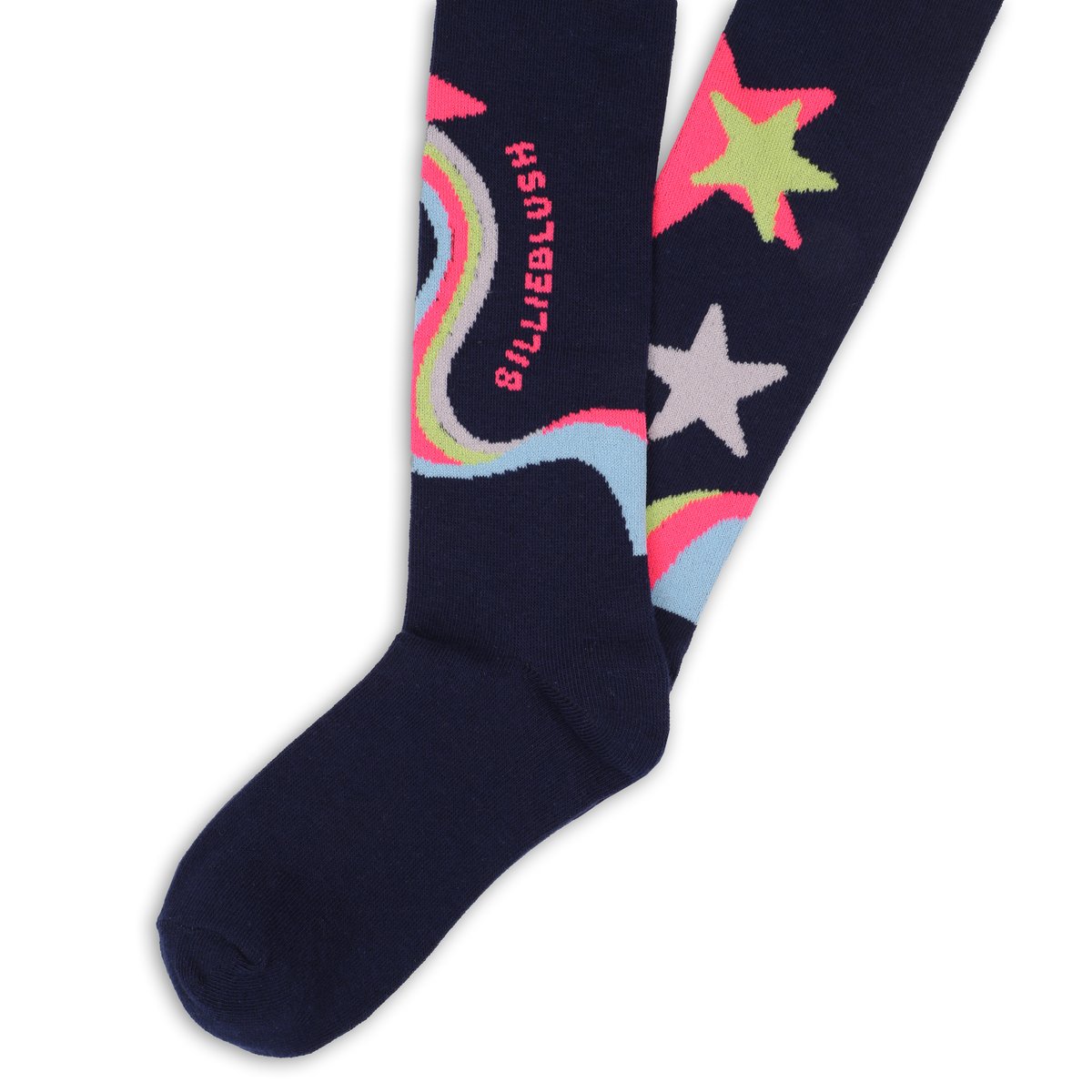 Collants jacquard indigo blue, BILLIEBLUSH