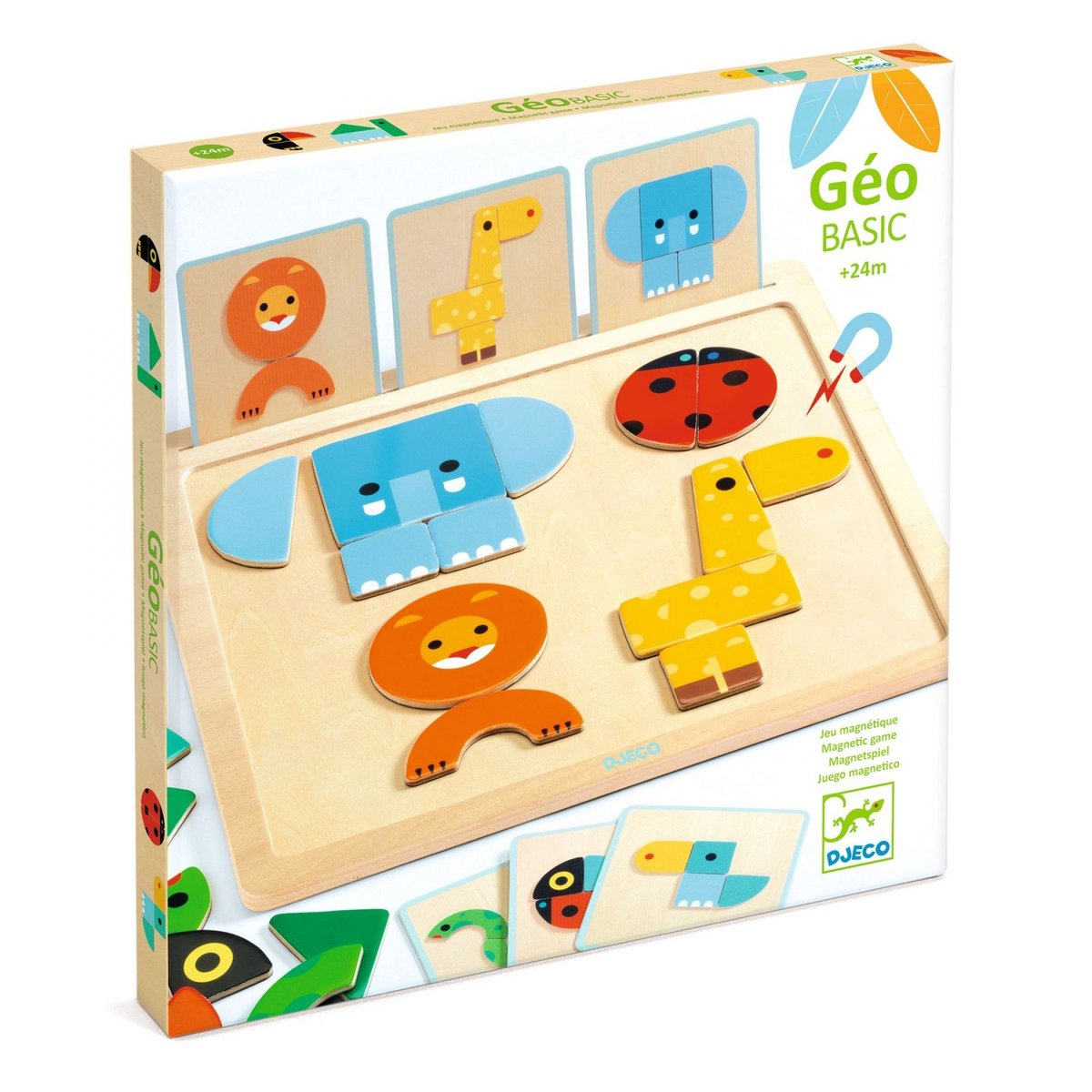 Jeu magnétique GeoBasic multicolore, DJECO
