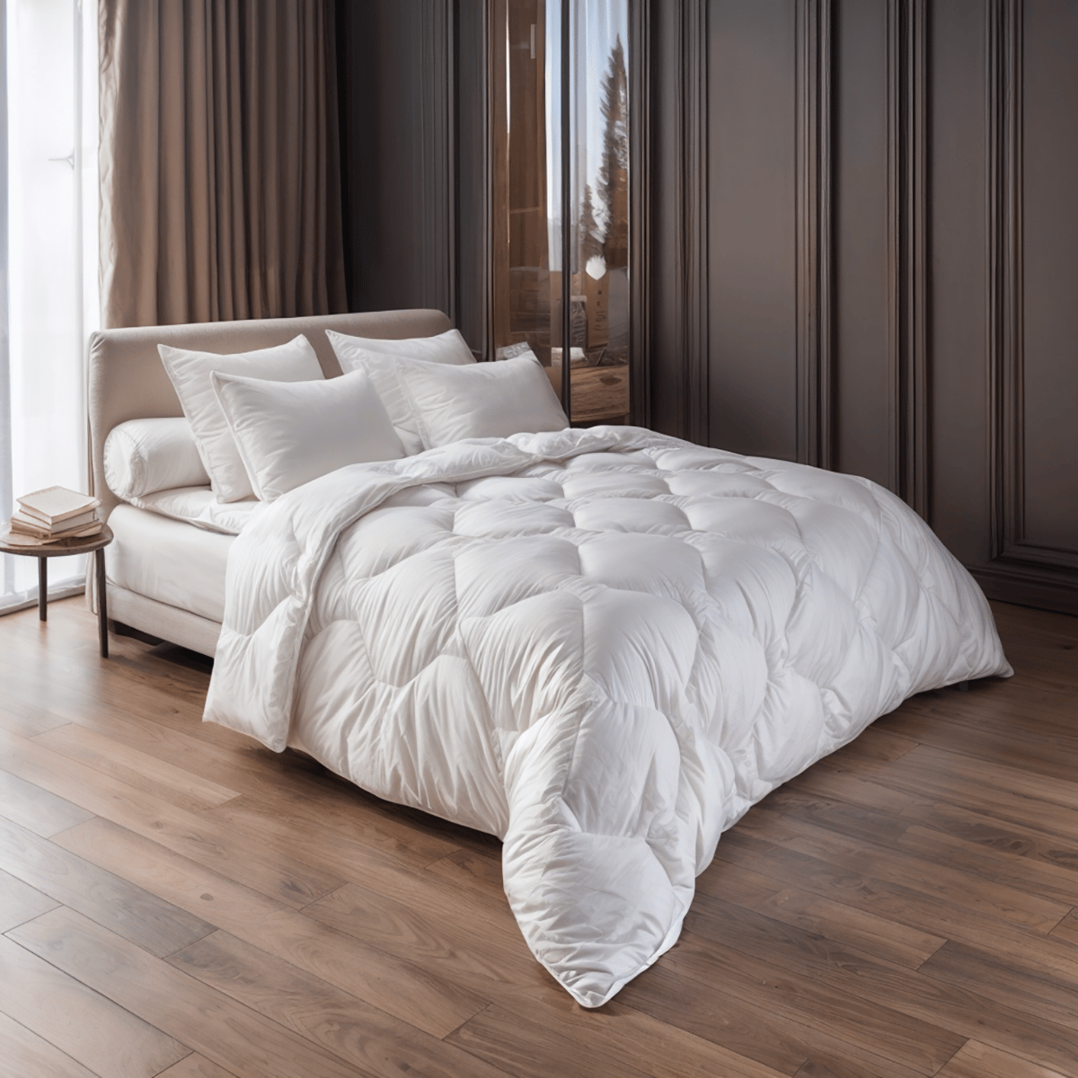 COUETTE EDELWEISS Synthétique Tempérée blanc, ANNE DE SOLENE