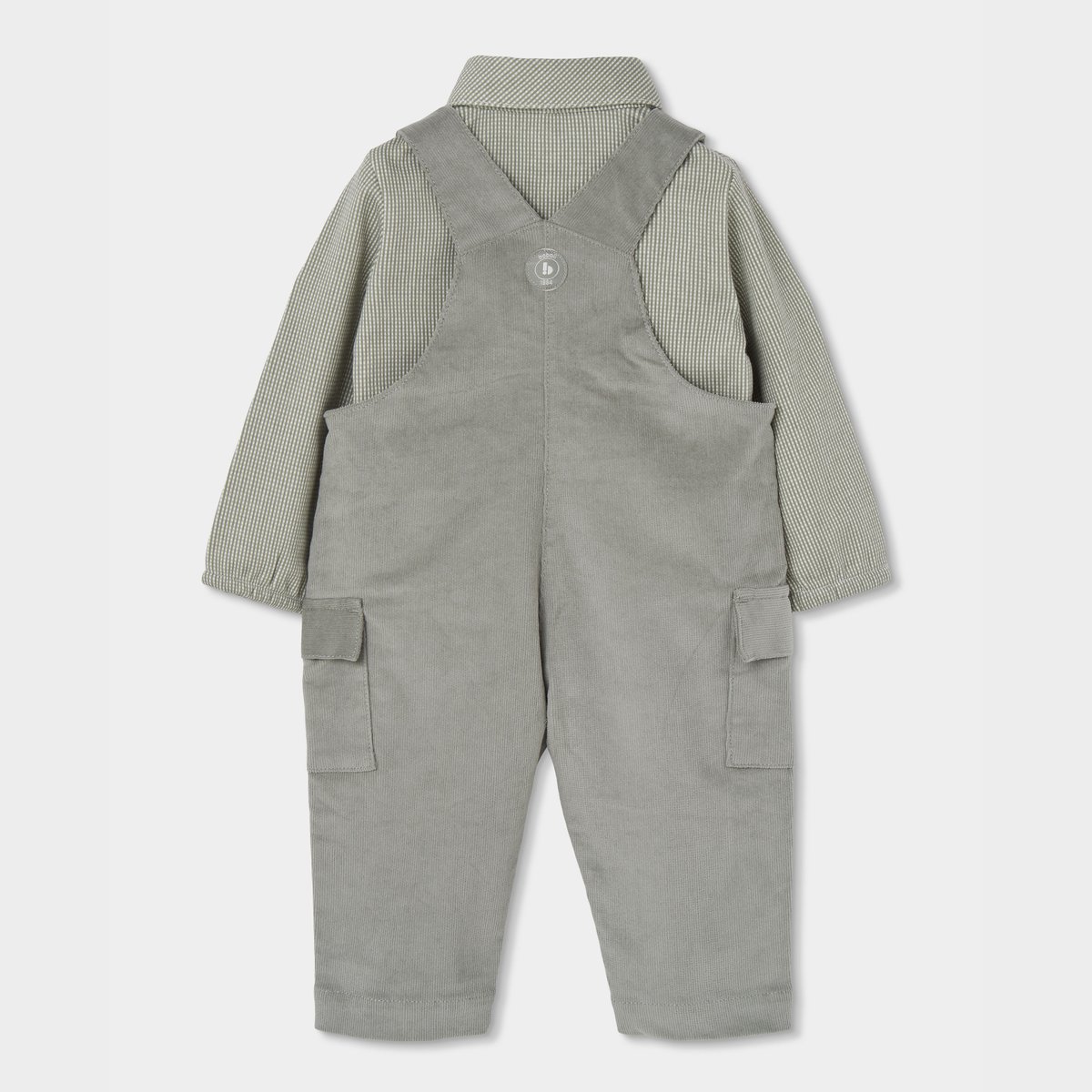 Ensemble bébé maille avec broderie hérisson vert, BOBOLI